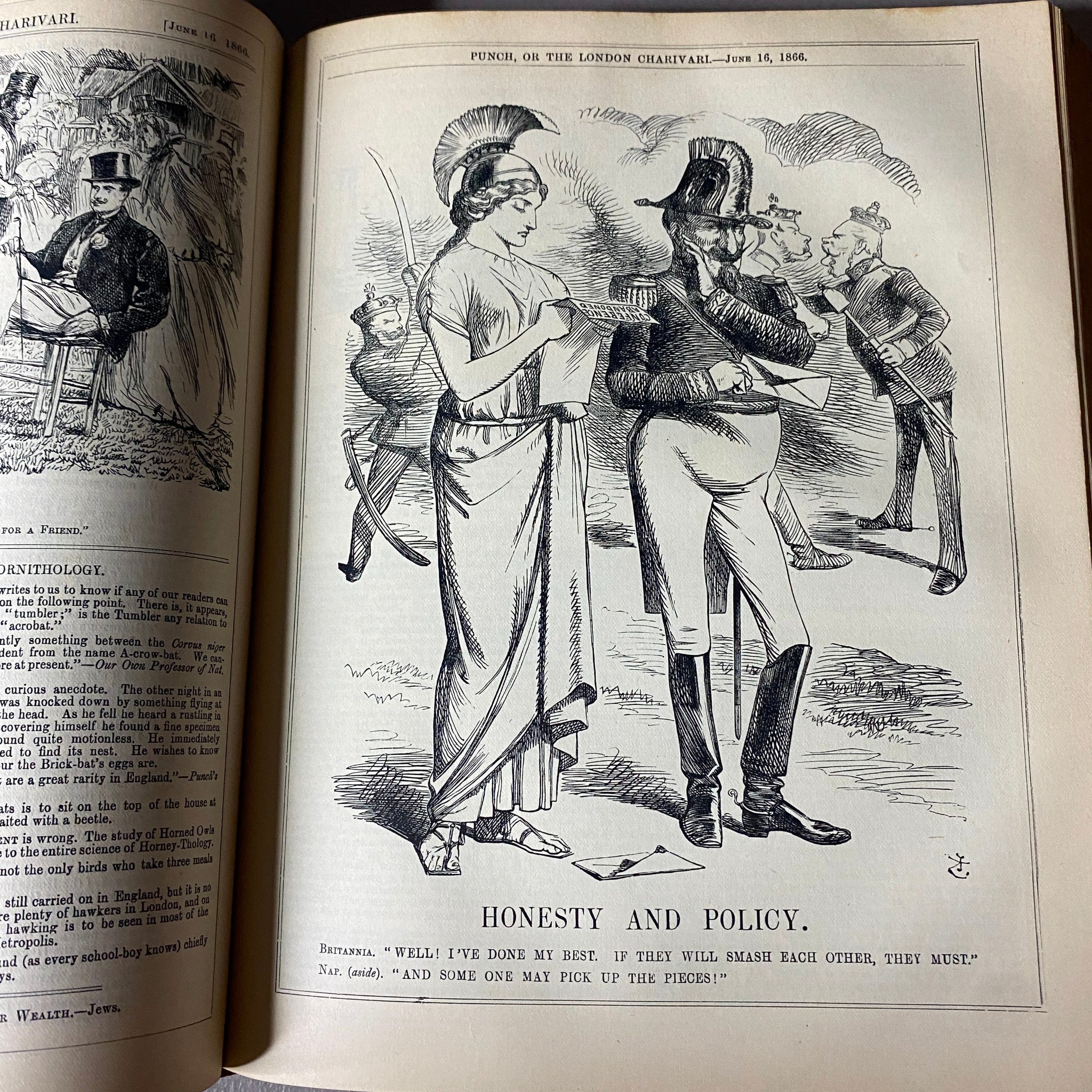 VTG 1865 - 1867 Complete January - December Bound Punch Magazine Volumes 49 - 52