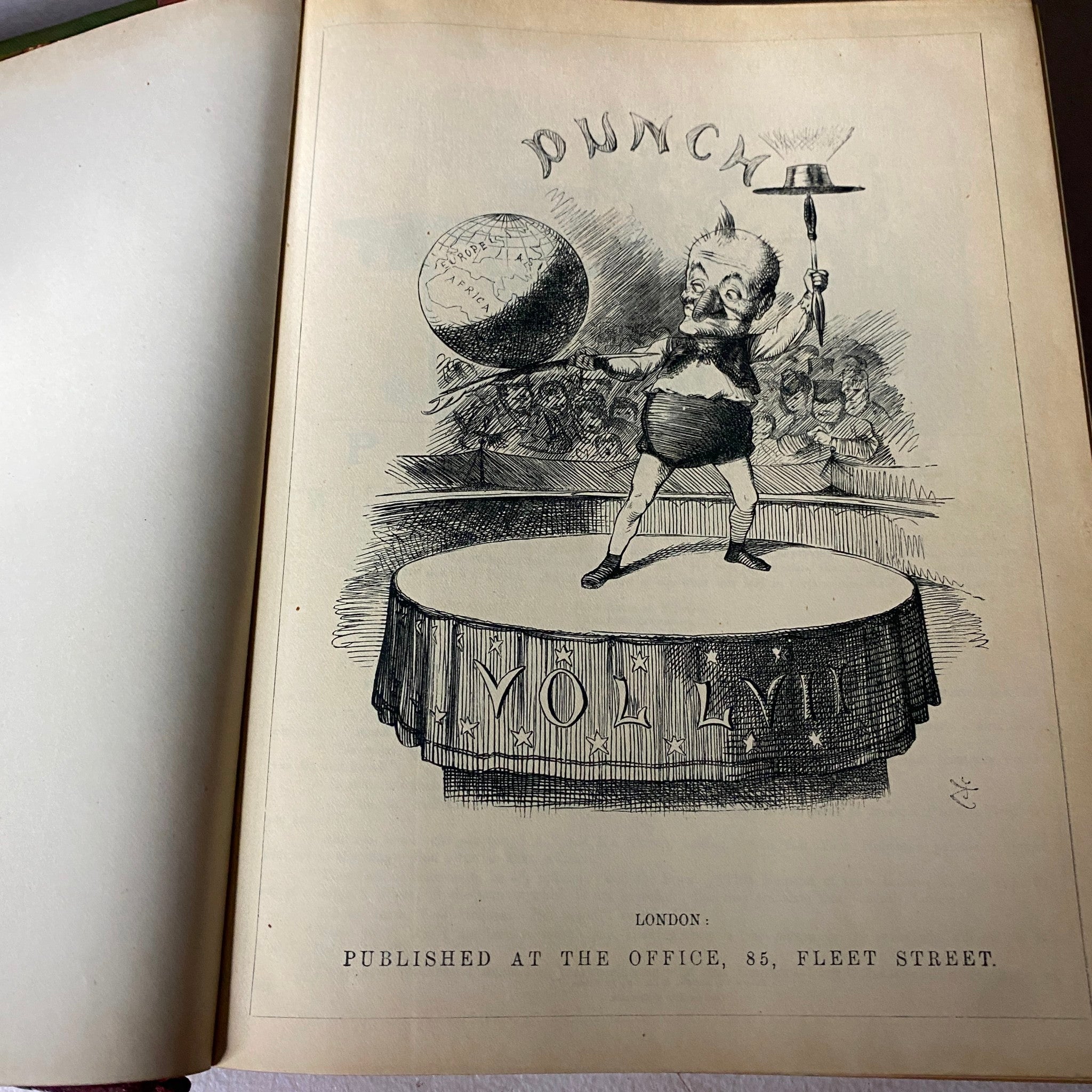 VTG 1869 - 1871 Complete January - December Bound Punch Magazine Volumes 57 - 60