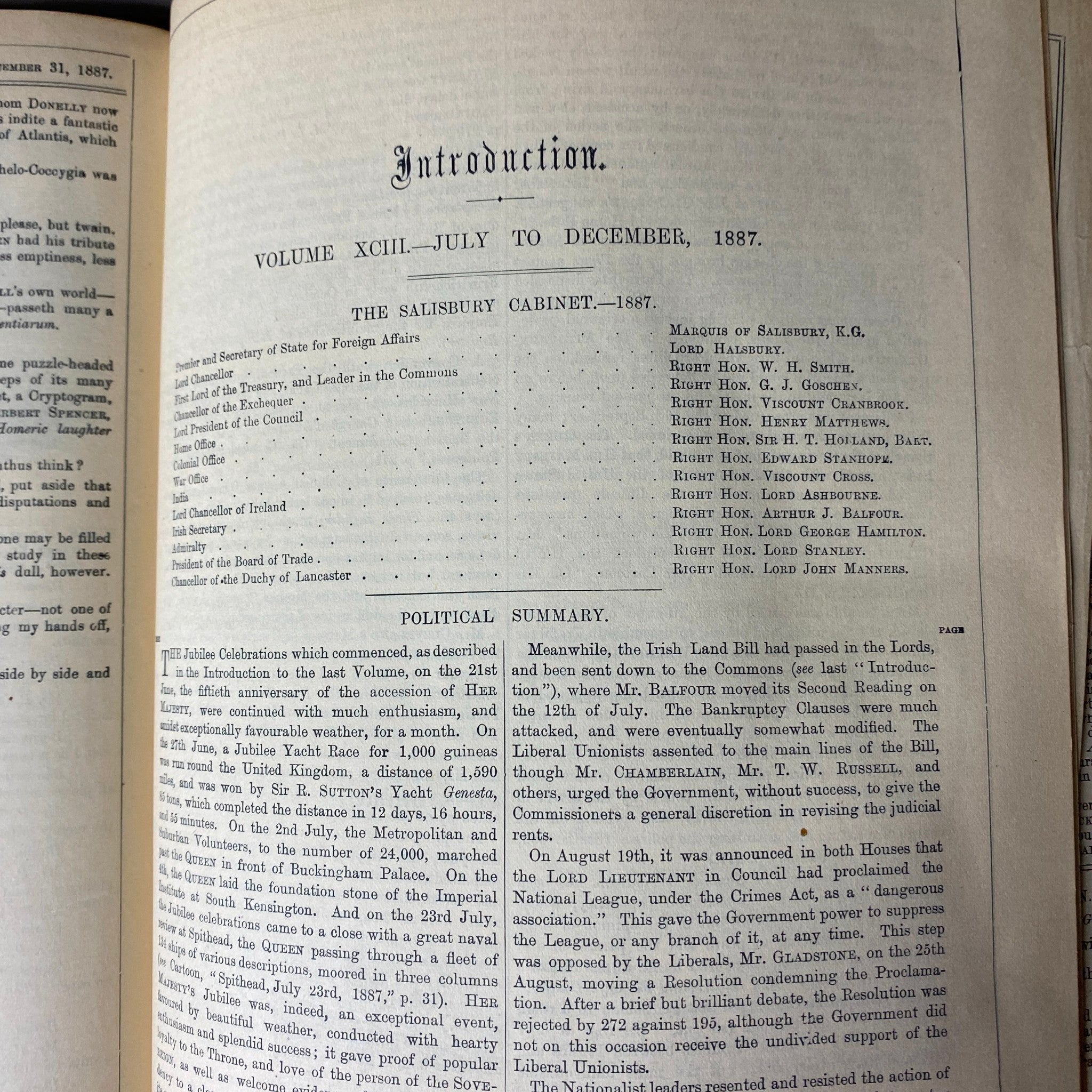 VTG 1887 - 1889 Complete January - December Bound Punch Magazine GD Interior