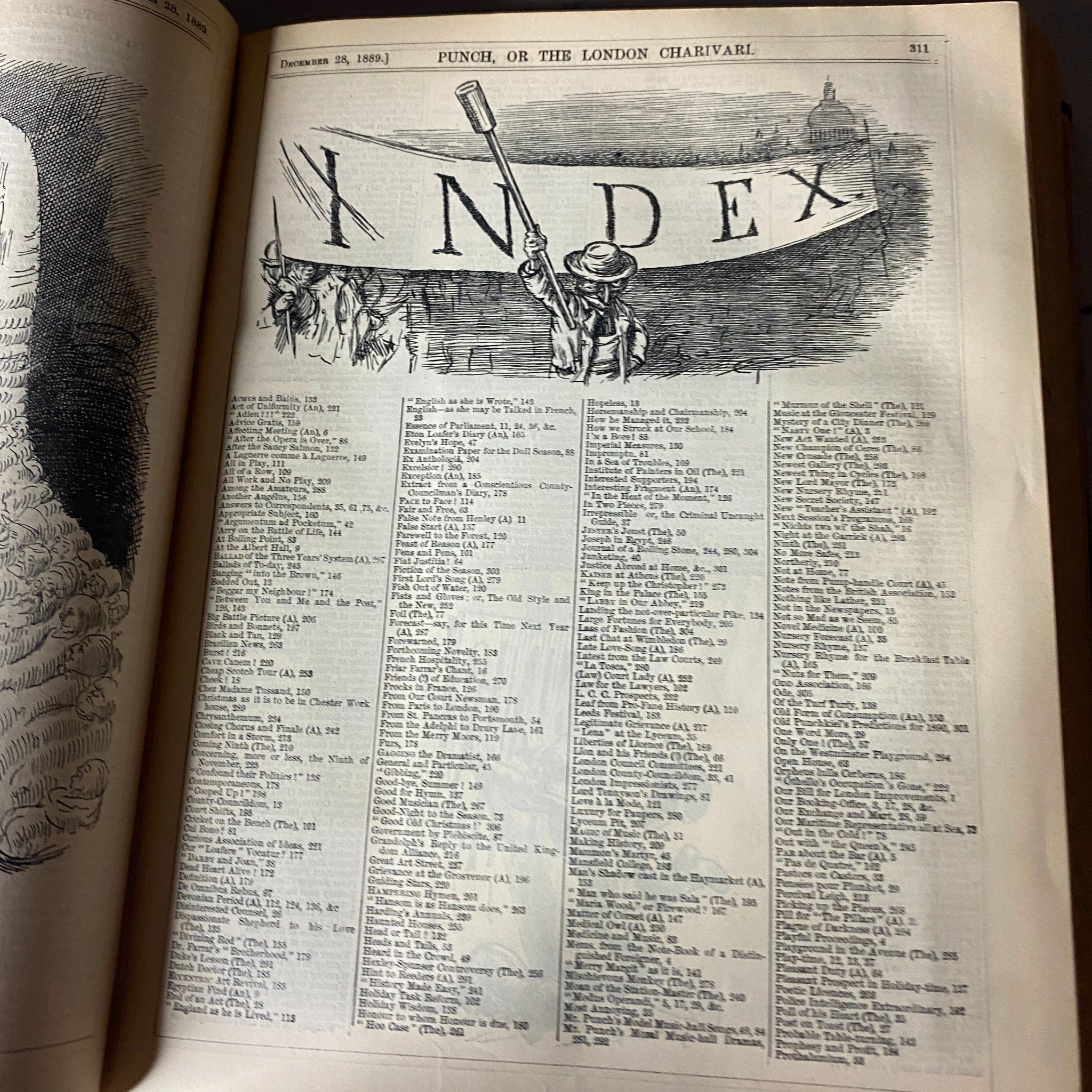 VTG 1889 - 1891 Complete January - December Bound Punch Magazine GD Interior