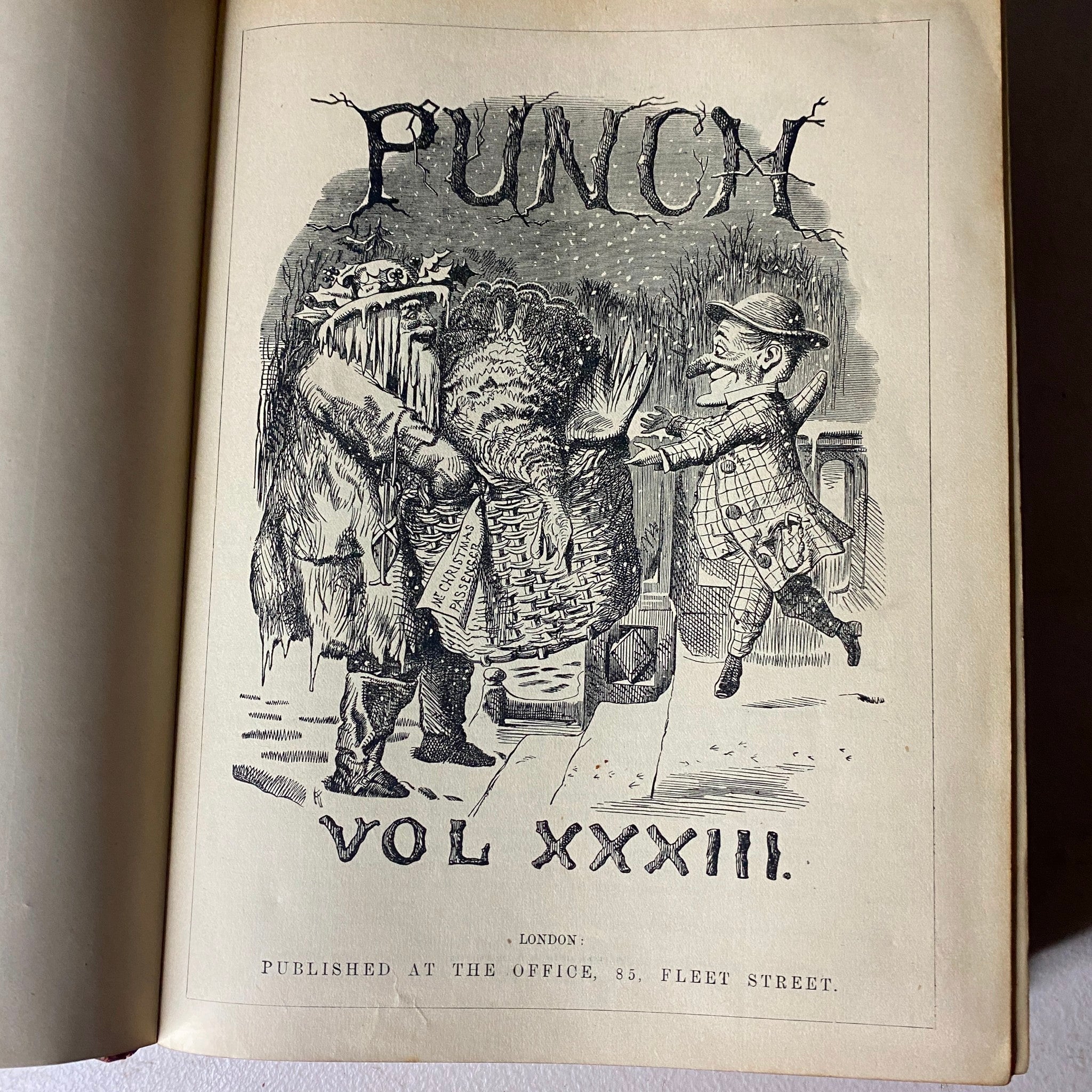 VTG 1857 - 1859 Complete January - December Bound Punch Magazine GD Interior