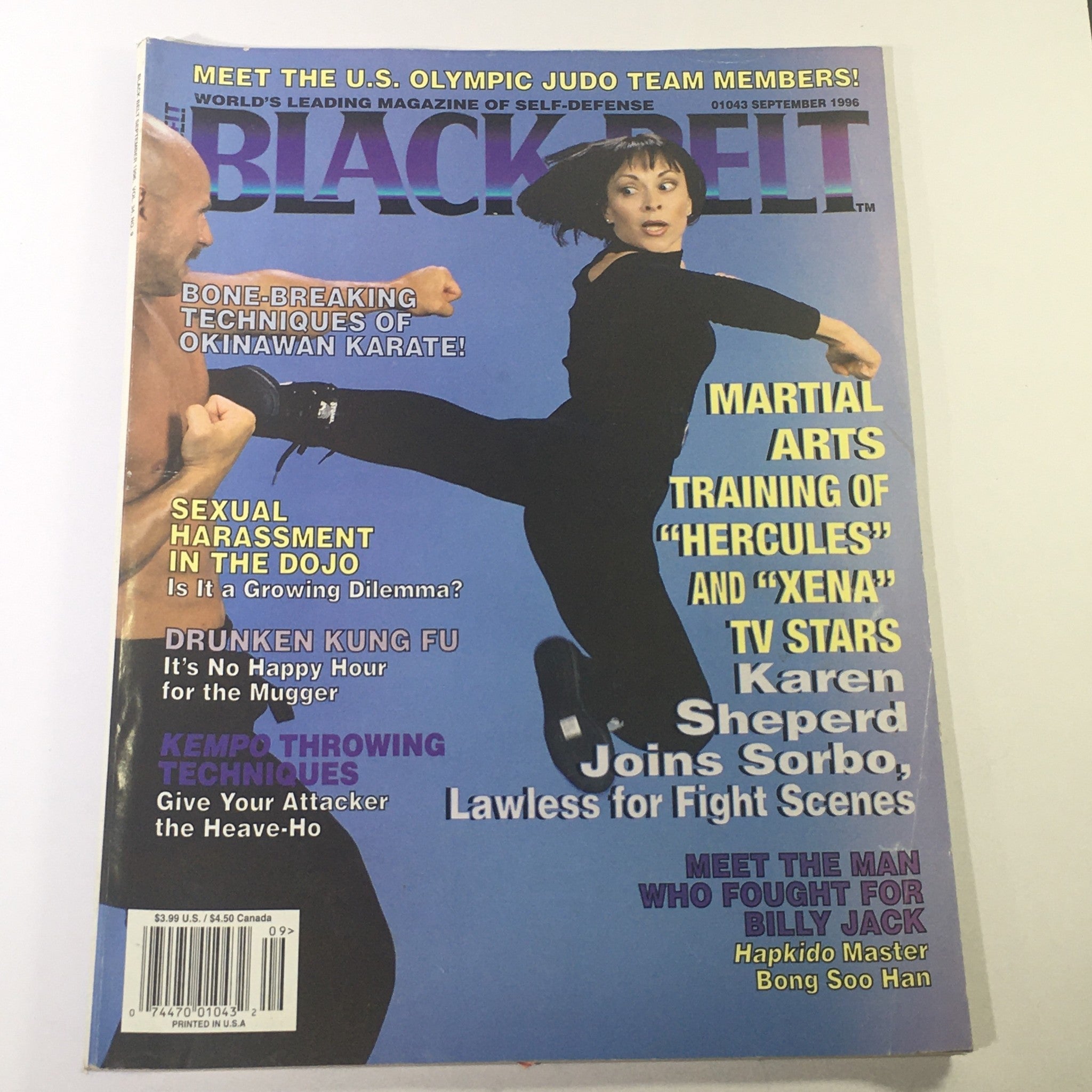 Black Belt Magazine September 1996 - Karen Sheperd / Sorbo / Master Bong Soo Han