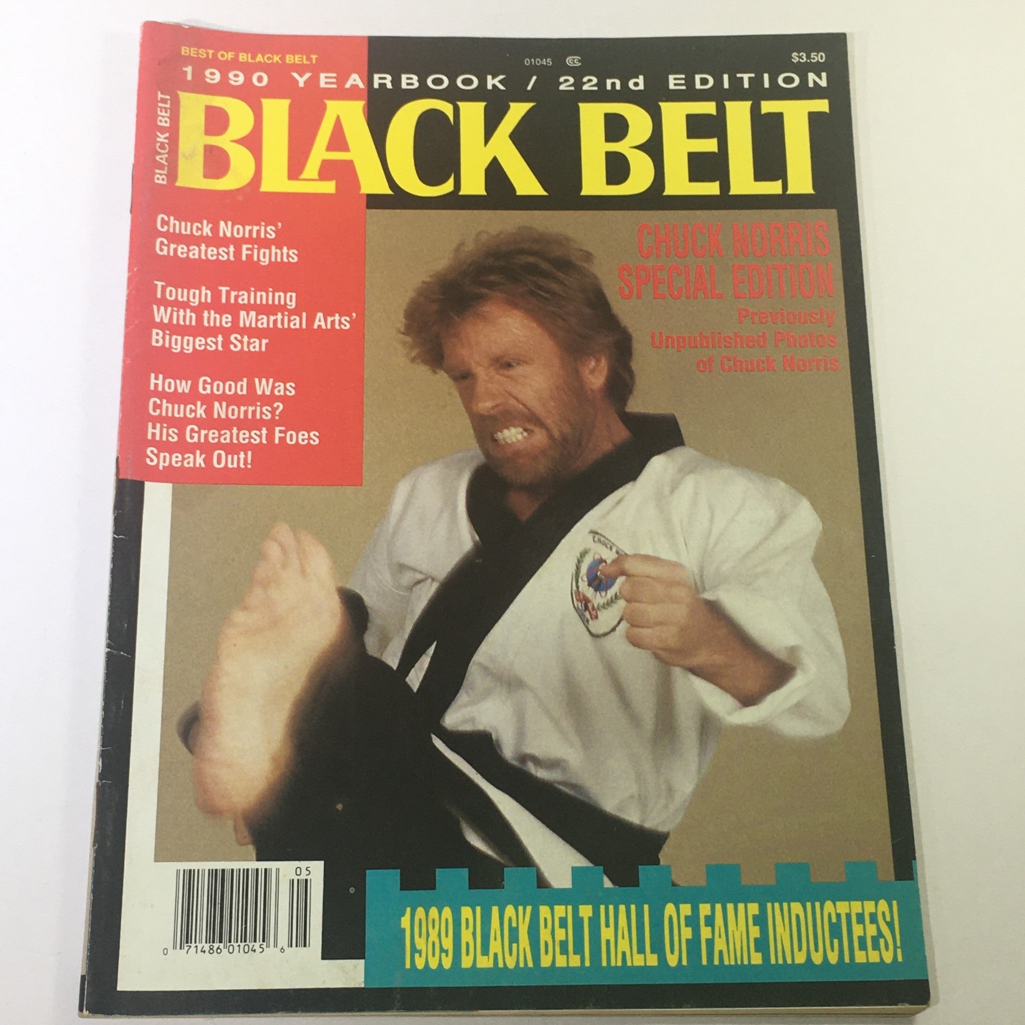 Black Belt Magazine 1990 Yearbook 22nd Edition - Chuck Norris Unpublished Photos