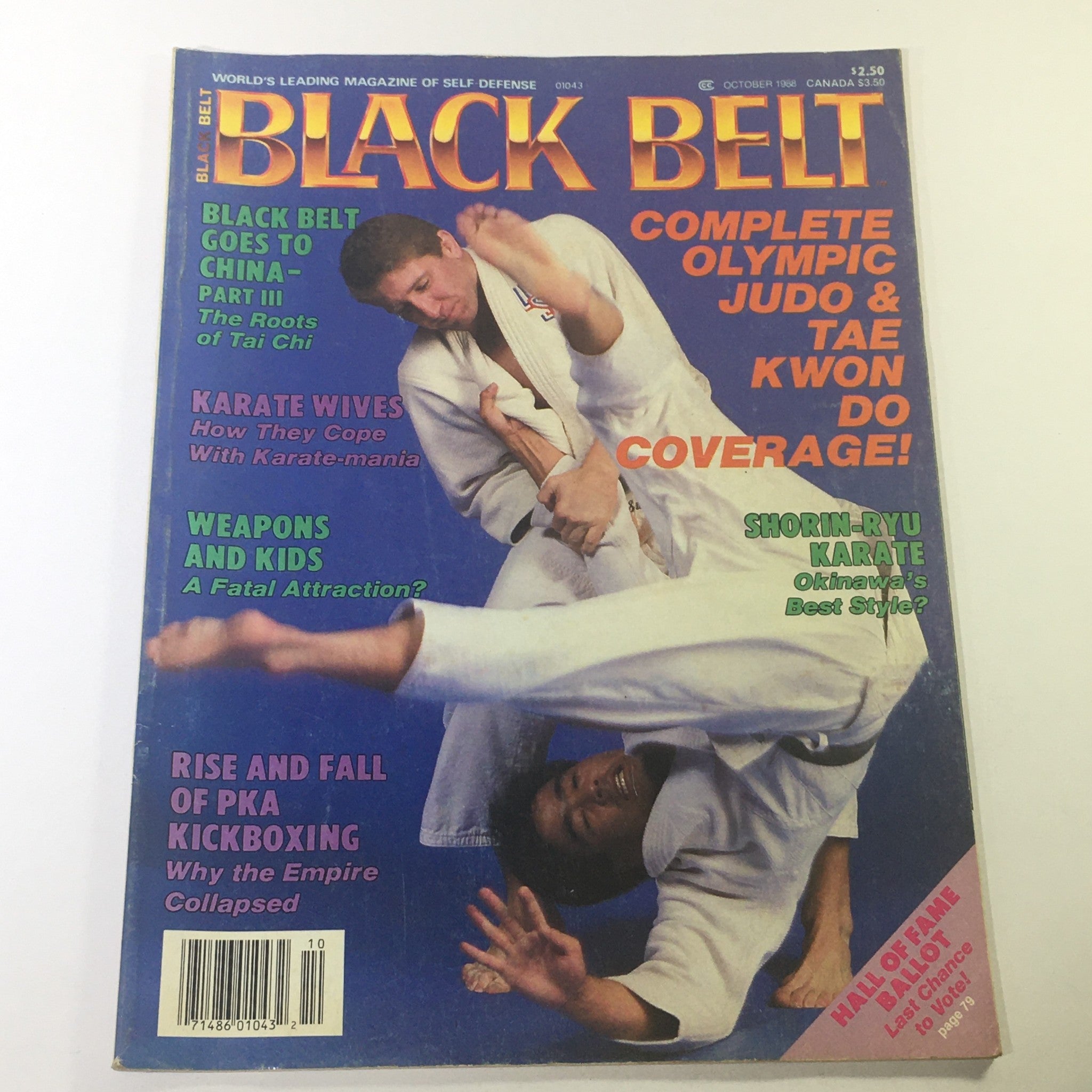 VTG Black Belt Magazine October 1988 - Shorin-Ryu Karate / The Roots of Tai Chi