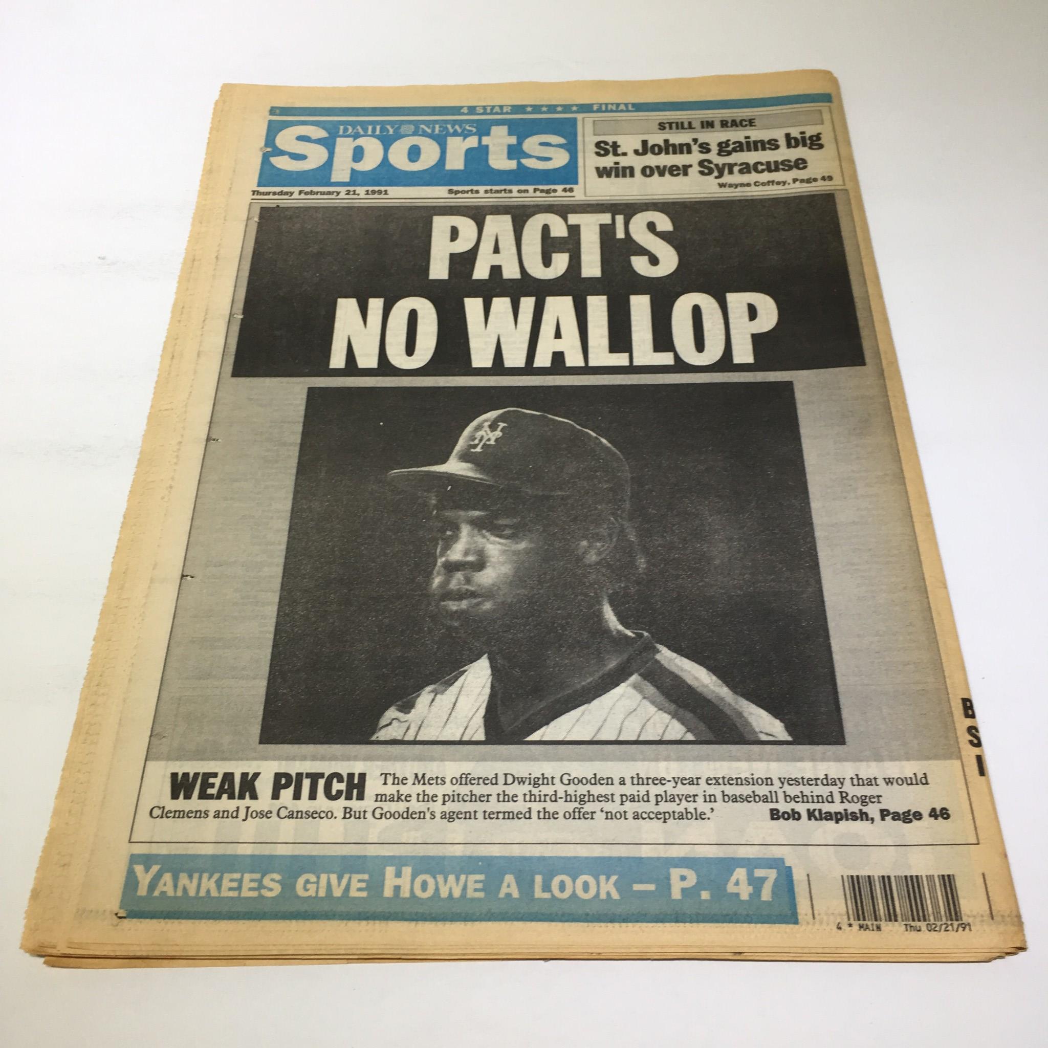 NY Daily News:2/21/91,Feuding Family Faction Sells 50% of Giants to Biz Tycoon