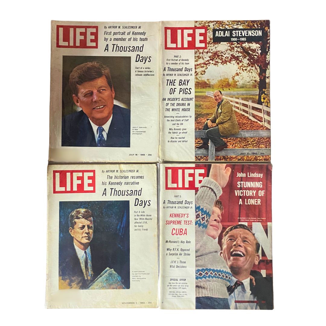 Lot of 4 VTG Life Magazine July and November 1965 John F. Kennedy JFK 60s