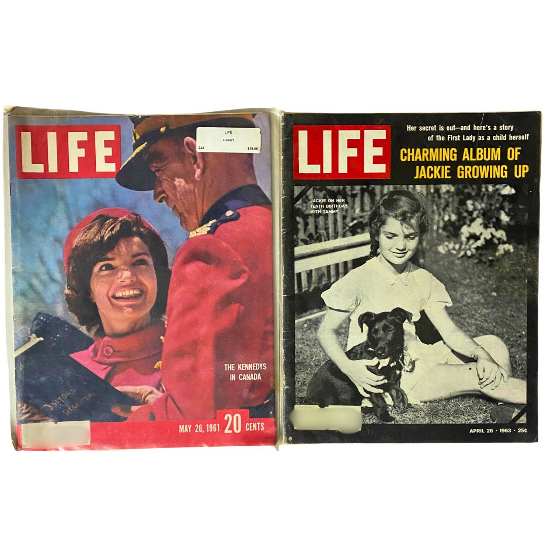 Lot of 5 VTG Life Magazine 1961 1963 1968 1972 Jacqueline Kennedy