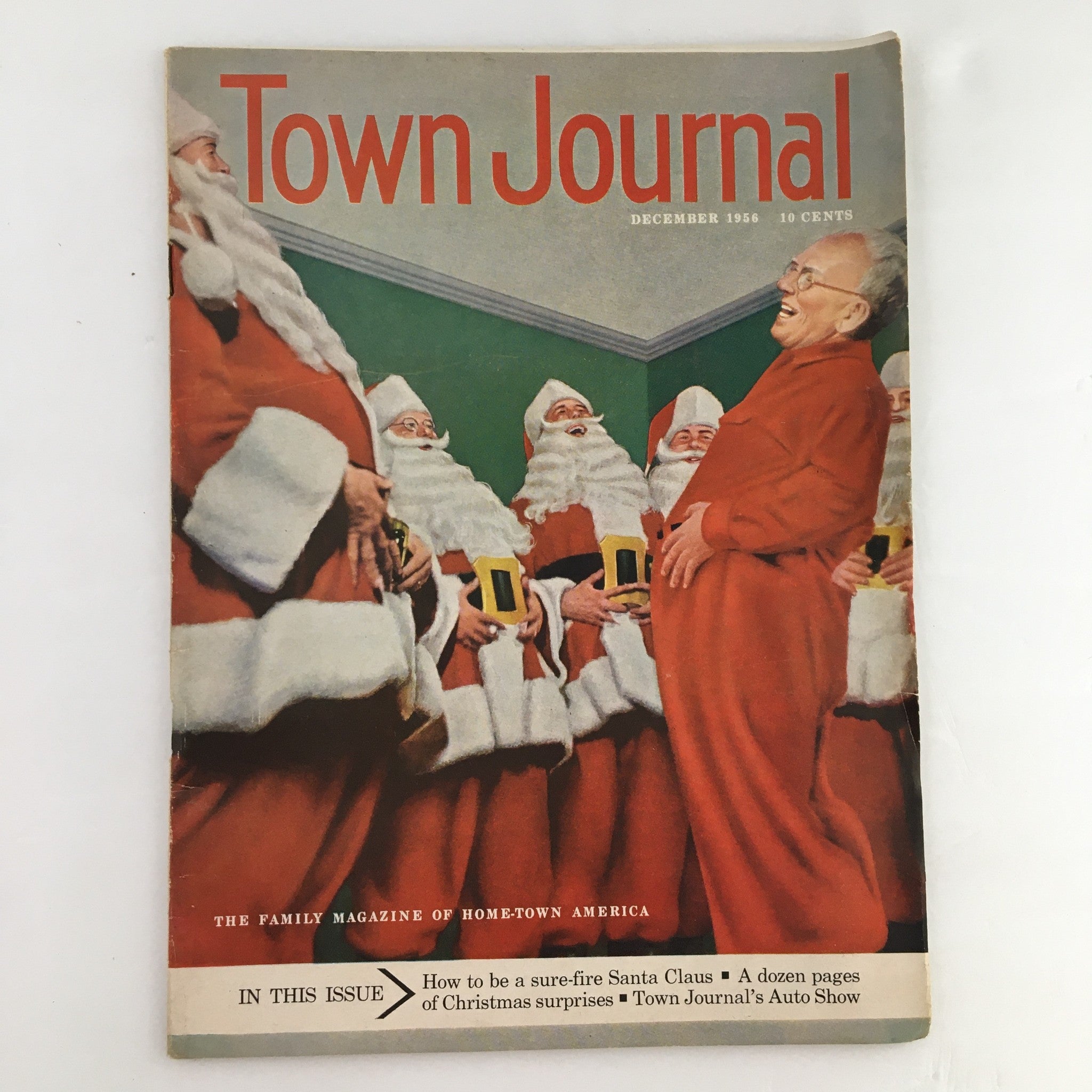 Town Journal Magazine December 1956 Don Stroetzel From Santa Claus School