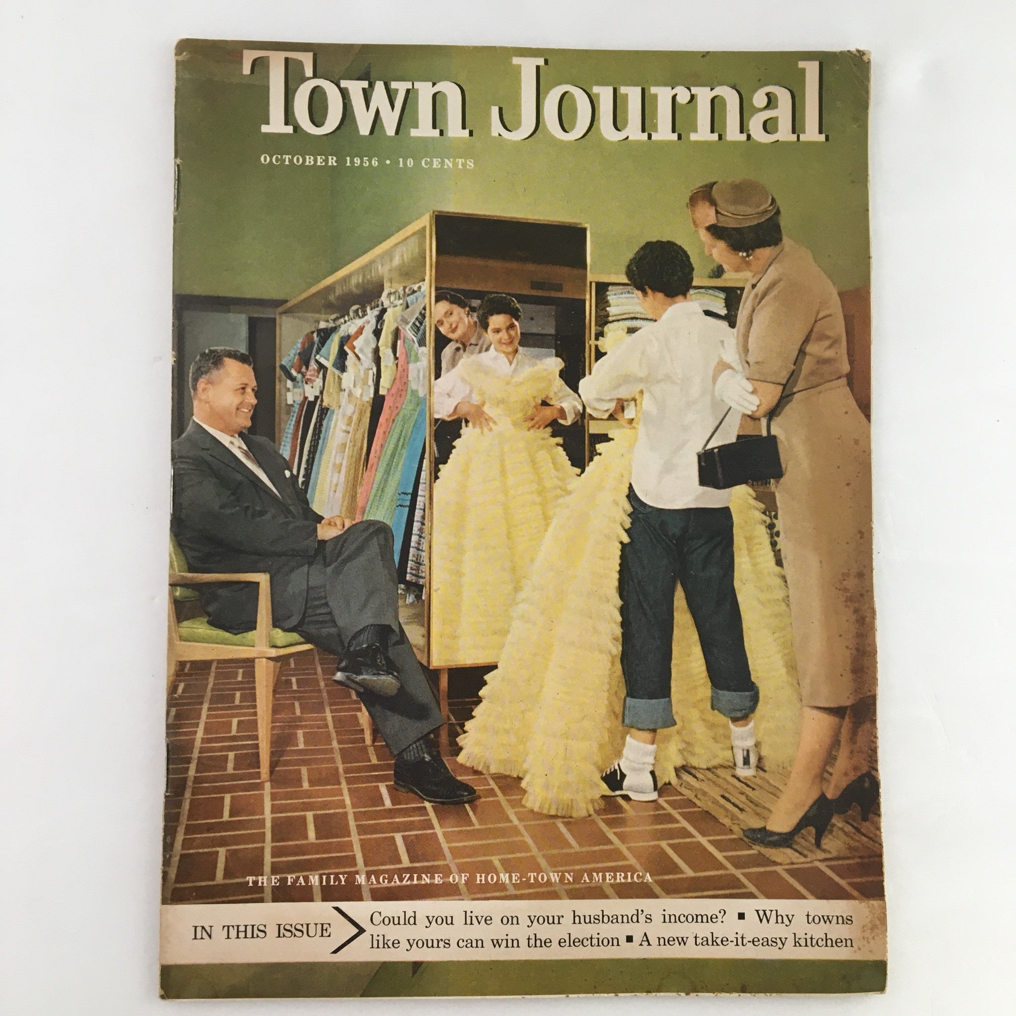 Town Journal Magazine October 1956 Could You Live On Your Husband's Income