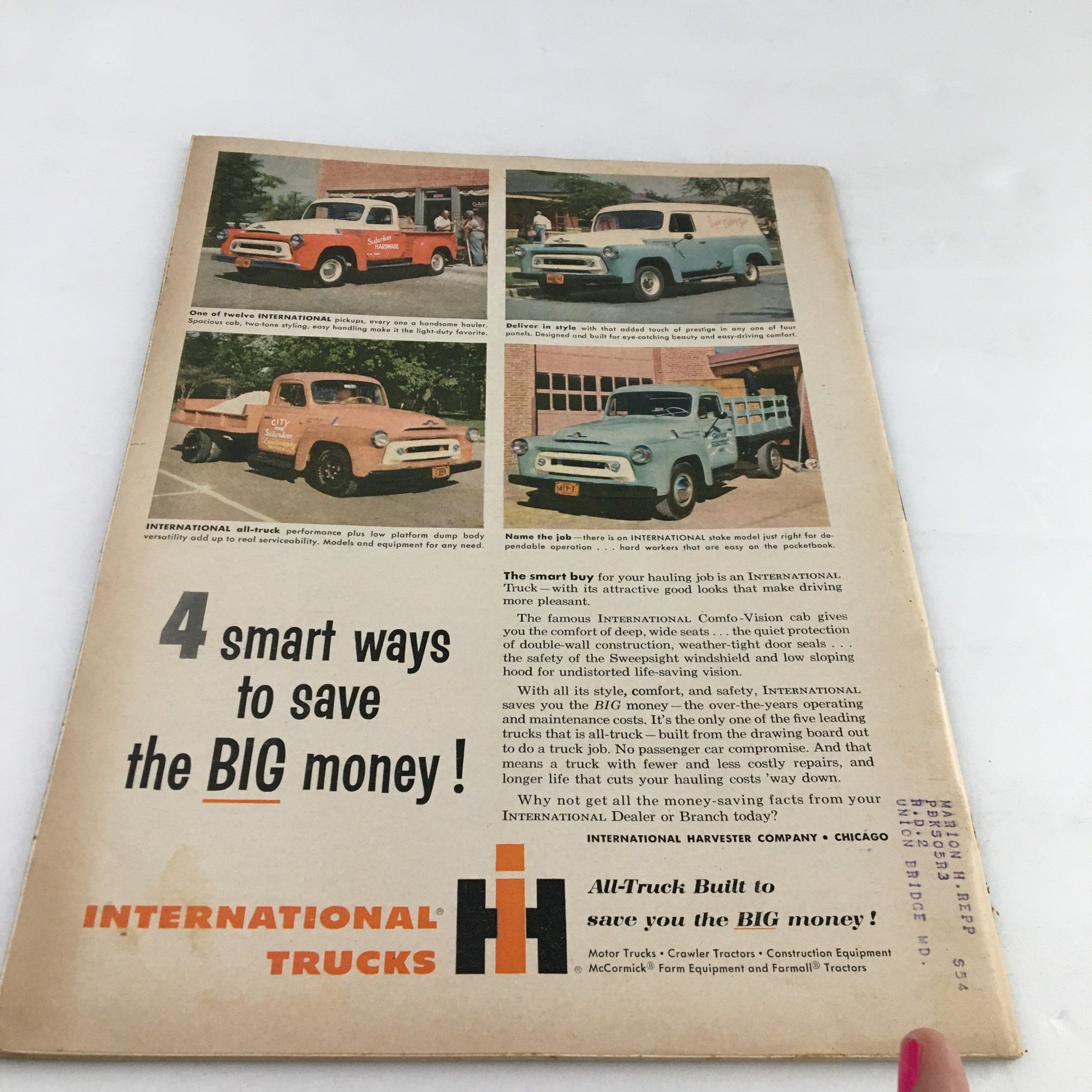 Town Journal Magazine July 1956 The Mertz Family Vacations on Wheels Under $14