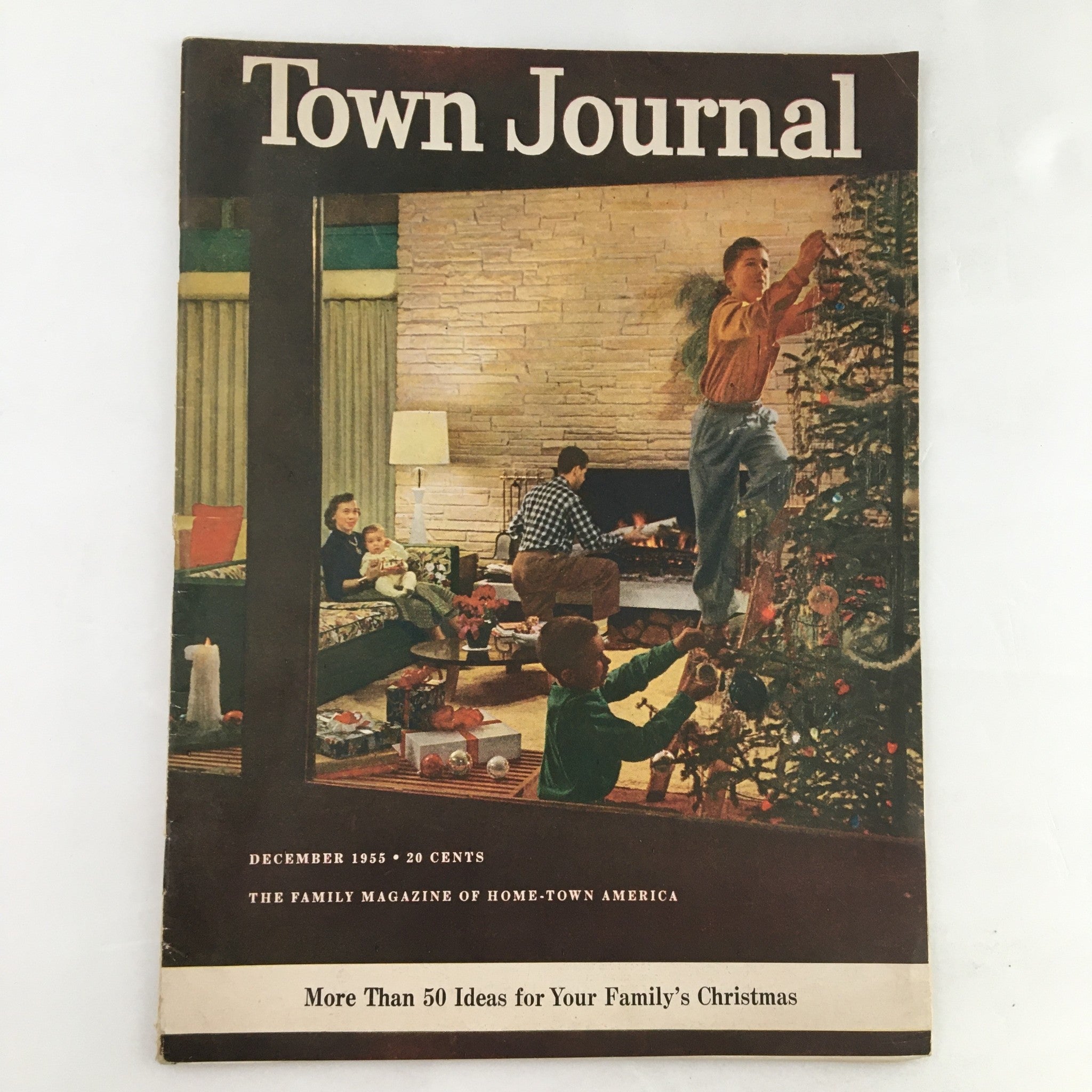 Town Journal Magazine December 1955 Trouble in the Holy Land Tax-Cutting Plans