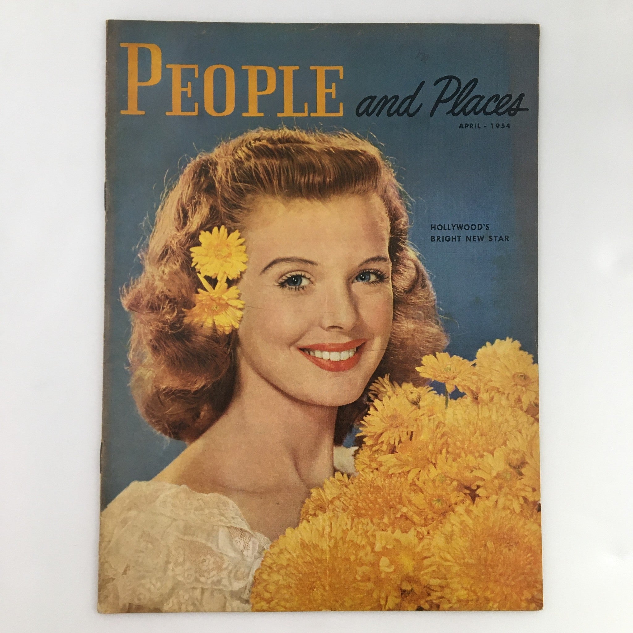 People and Places Magazine April 1954 Hollywood's Brightest New Star