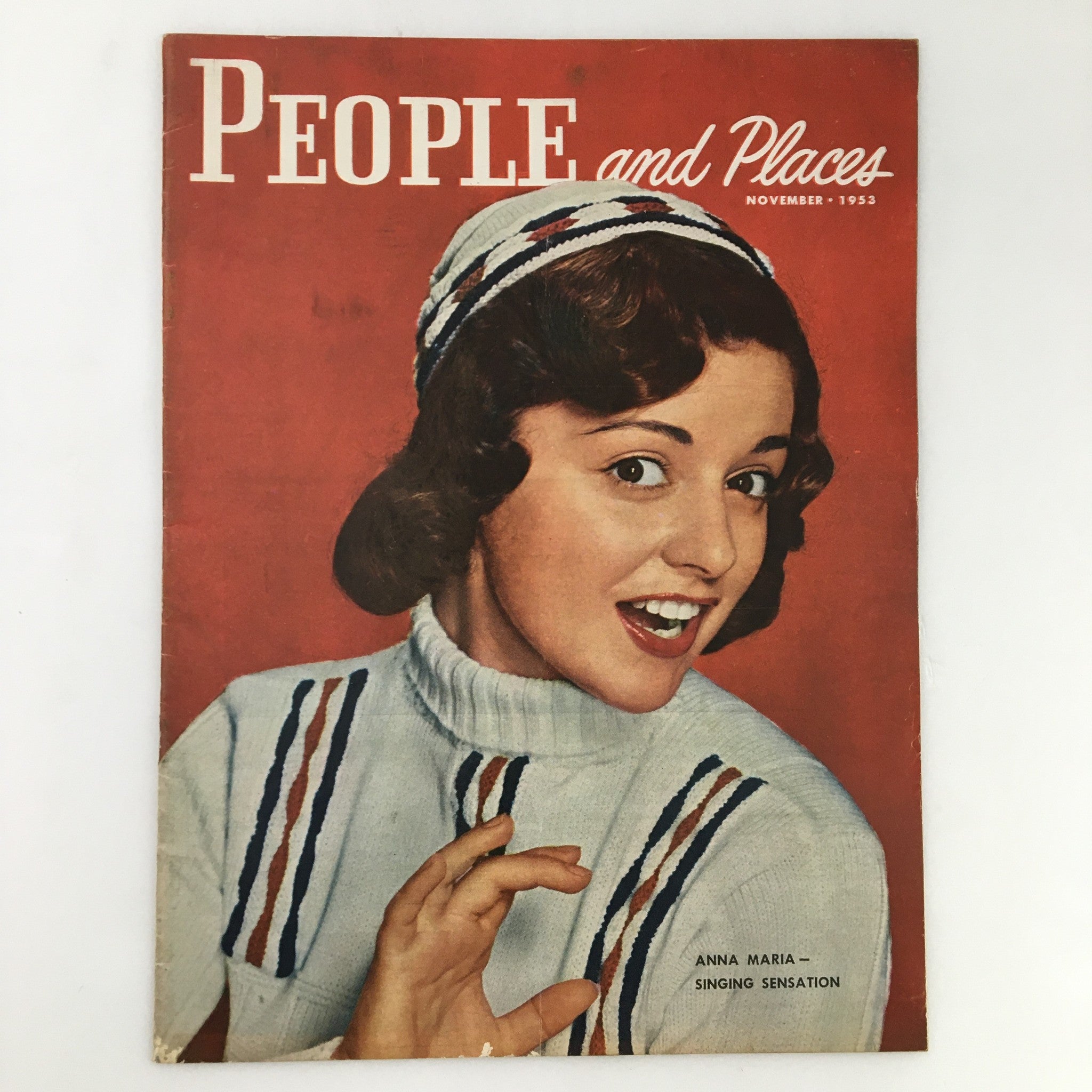 People and Places Magazine November 1953 Anna Maria Singing Sensation