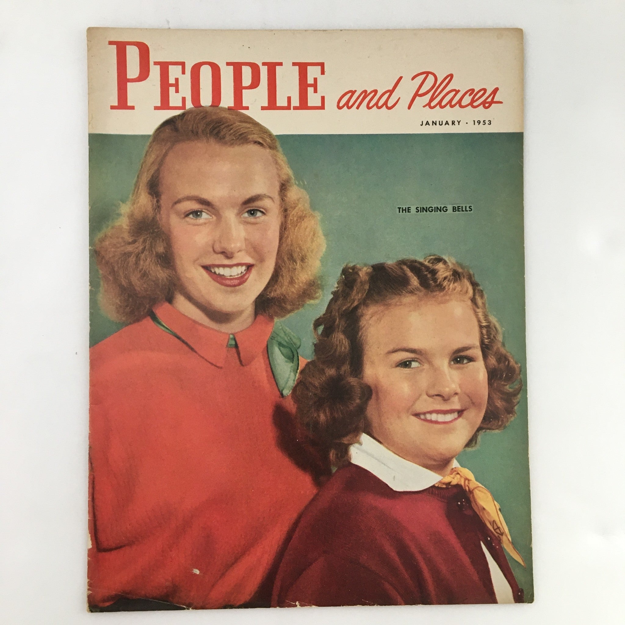 People and Places Magazine January 1953 The Singing Bells on Cover