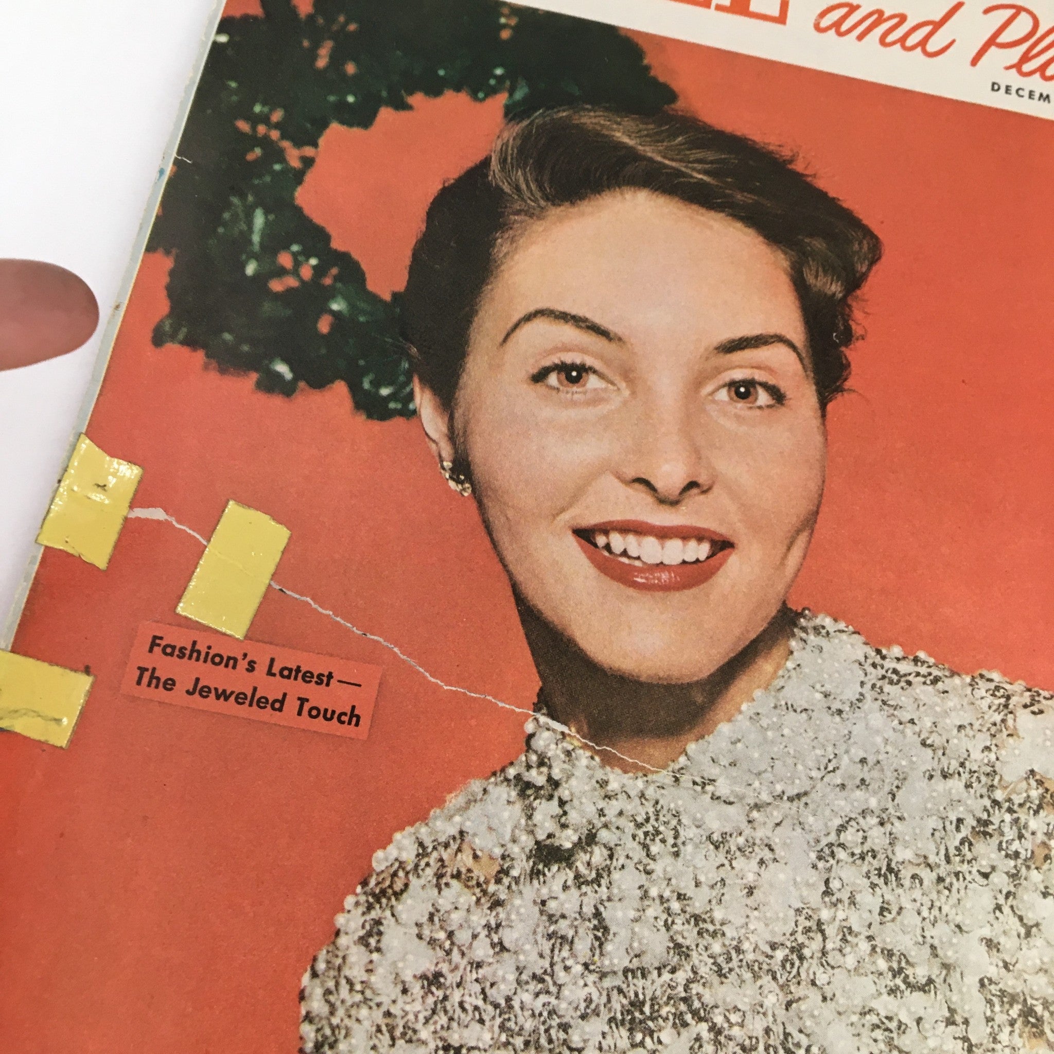 People and Places Magazine December 1952 Fashion's Latest The Jeweled Touch