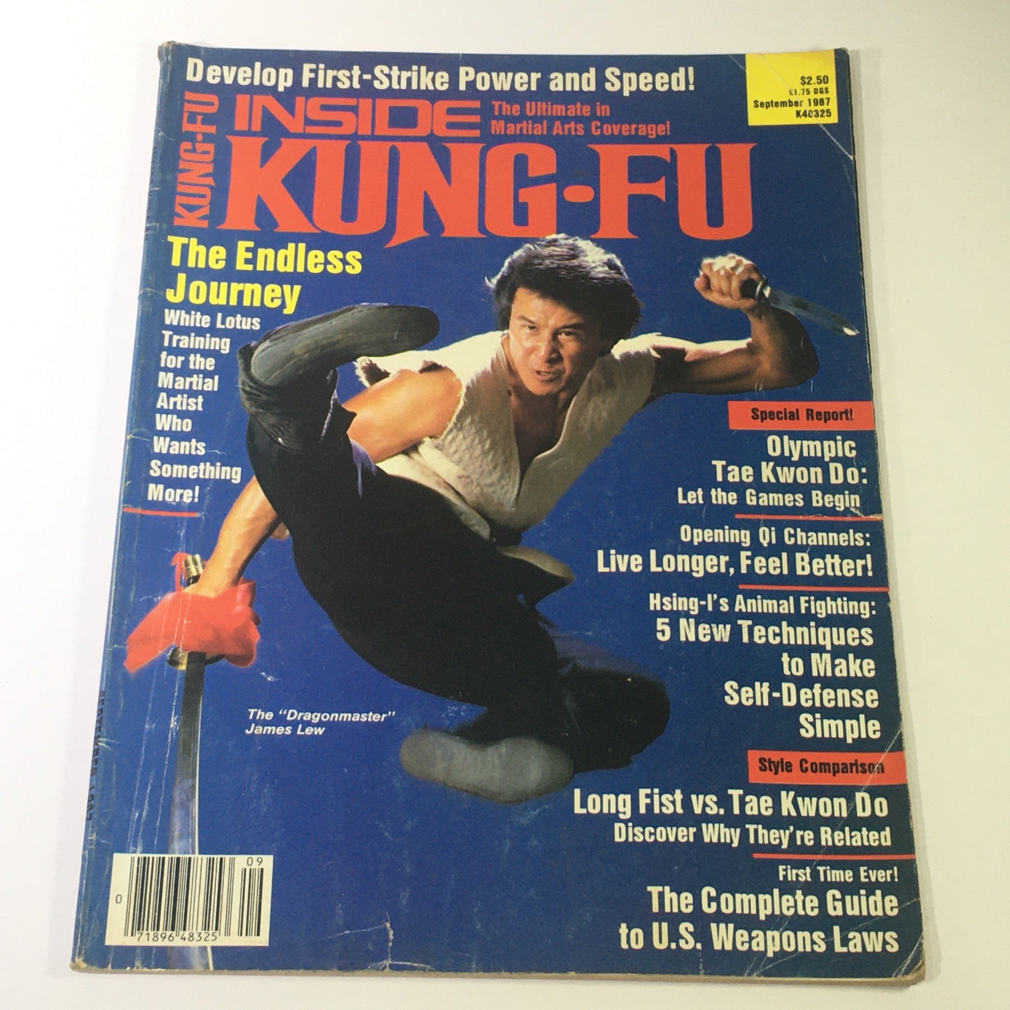 VTG Inside Kung Fu Magazine September 1987 - The 'Dragonmaster' James Lew