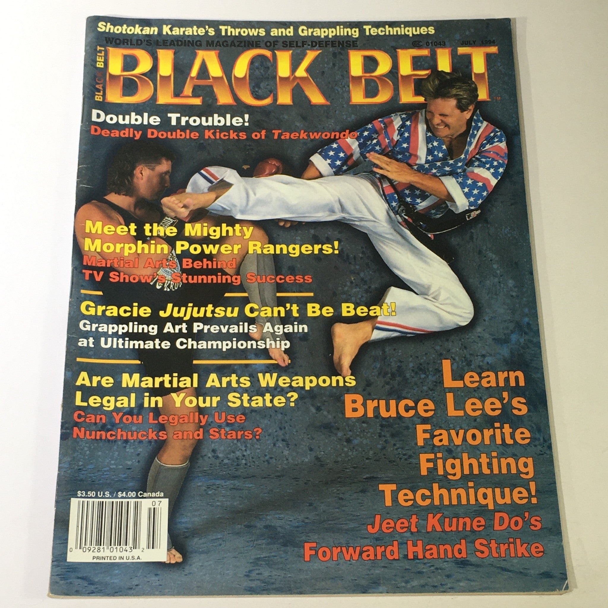 Black Belt Magazine July 1994 - Royce Gracie Jujitsu / Bruce Lee's Jeet Kune Do