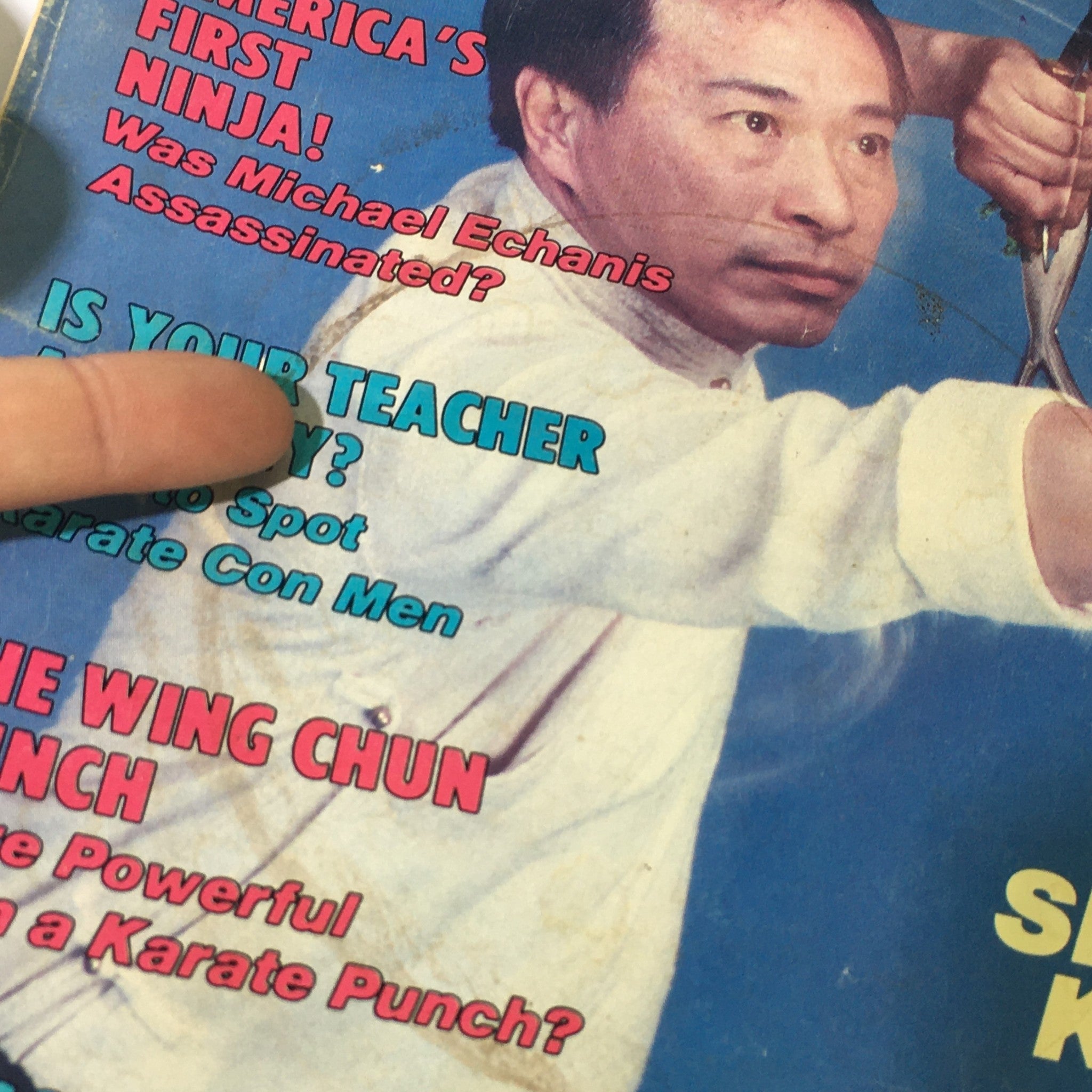 VTG Black Belt Magazine August 1988 - Michael Enchanis / The Wing Chun Punch