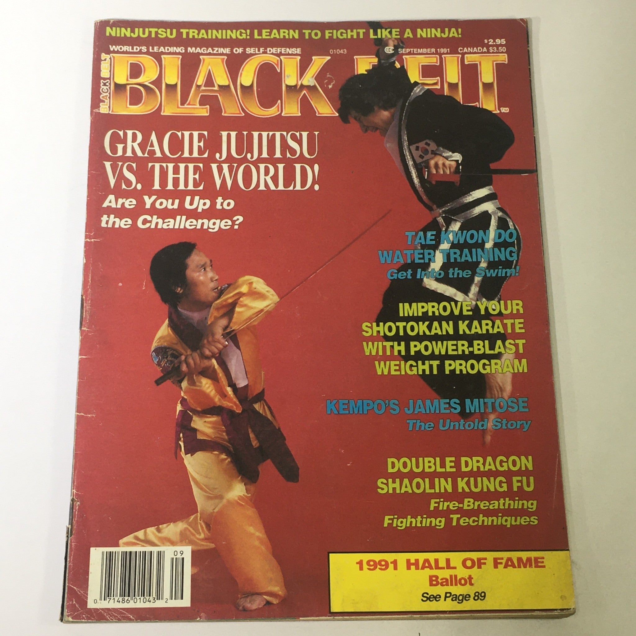 Black Belt Magazine September 1991 - Royce Gracie vs The World / James Mitose