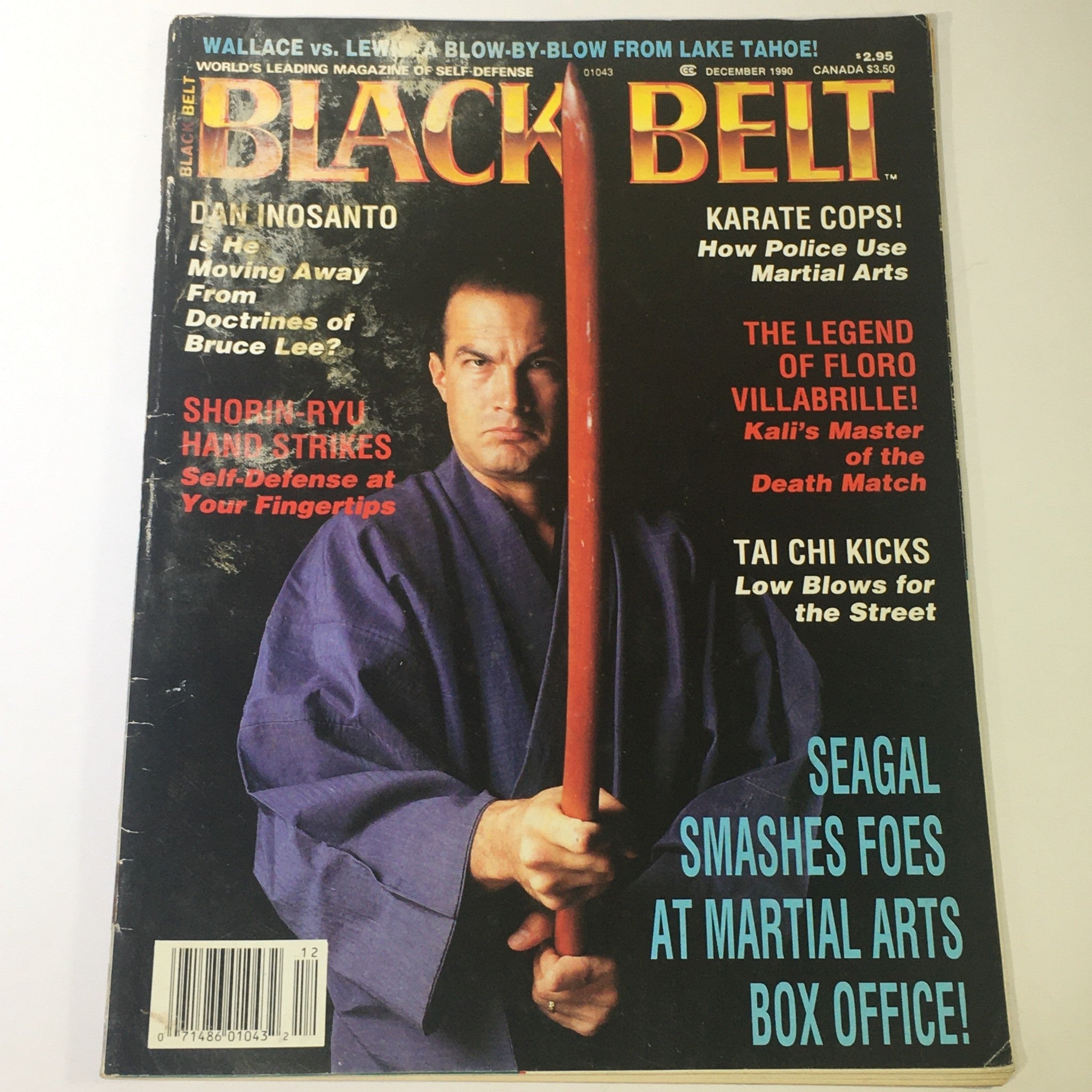 Black Belt Magazine December 1990 - Steven Seagal / Dan Inosanto / Shorin-Ryu