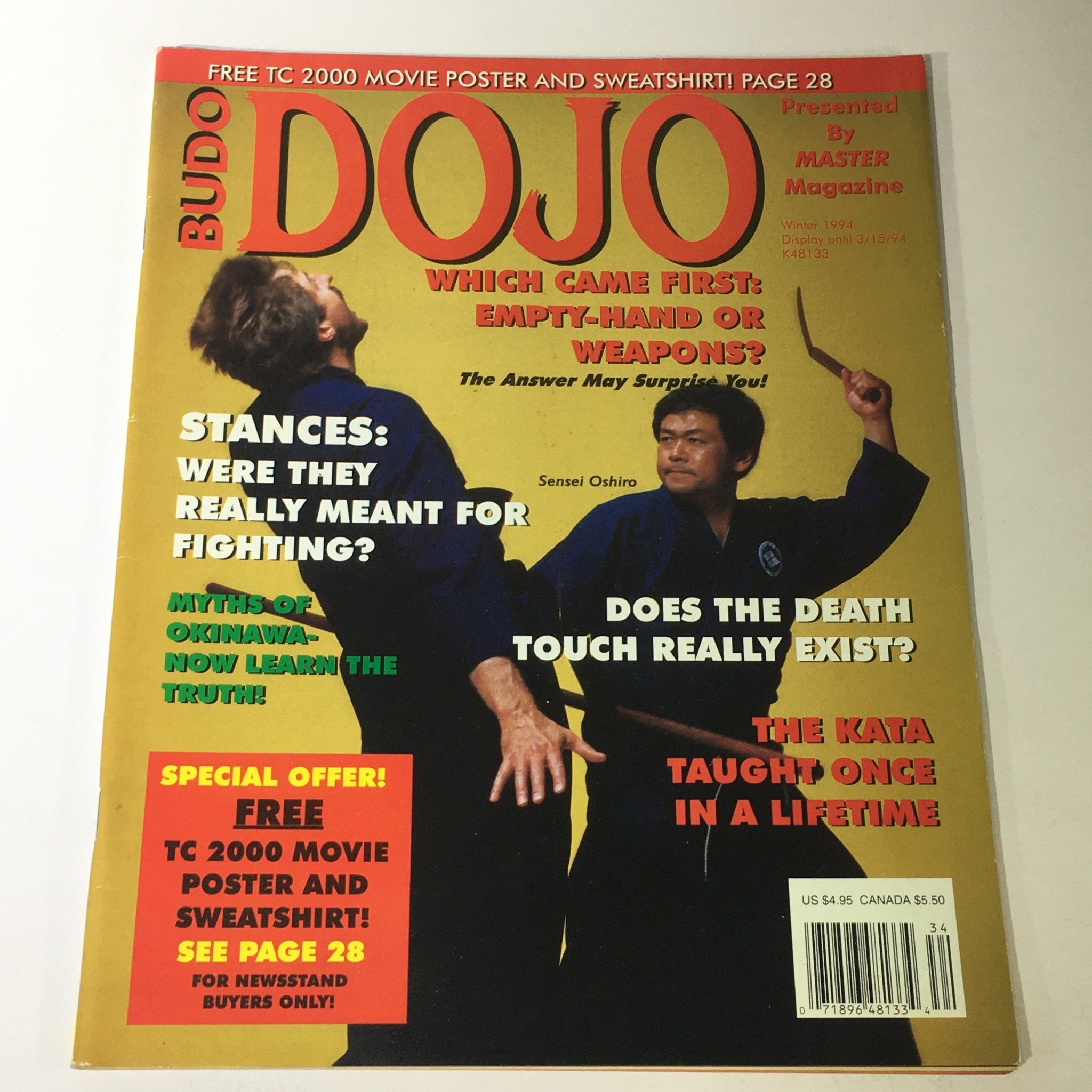 Budo Dojo Master Magazine Winter 1994 - Sensei Oshiro / Myths of Okinawa Truth