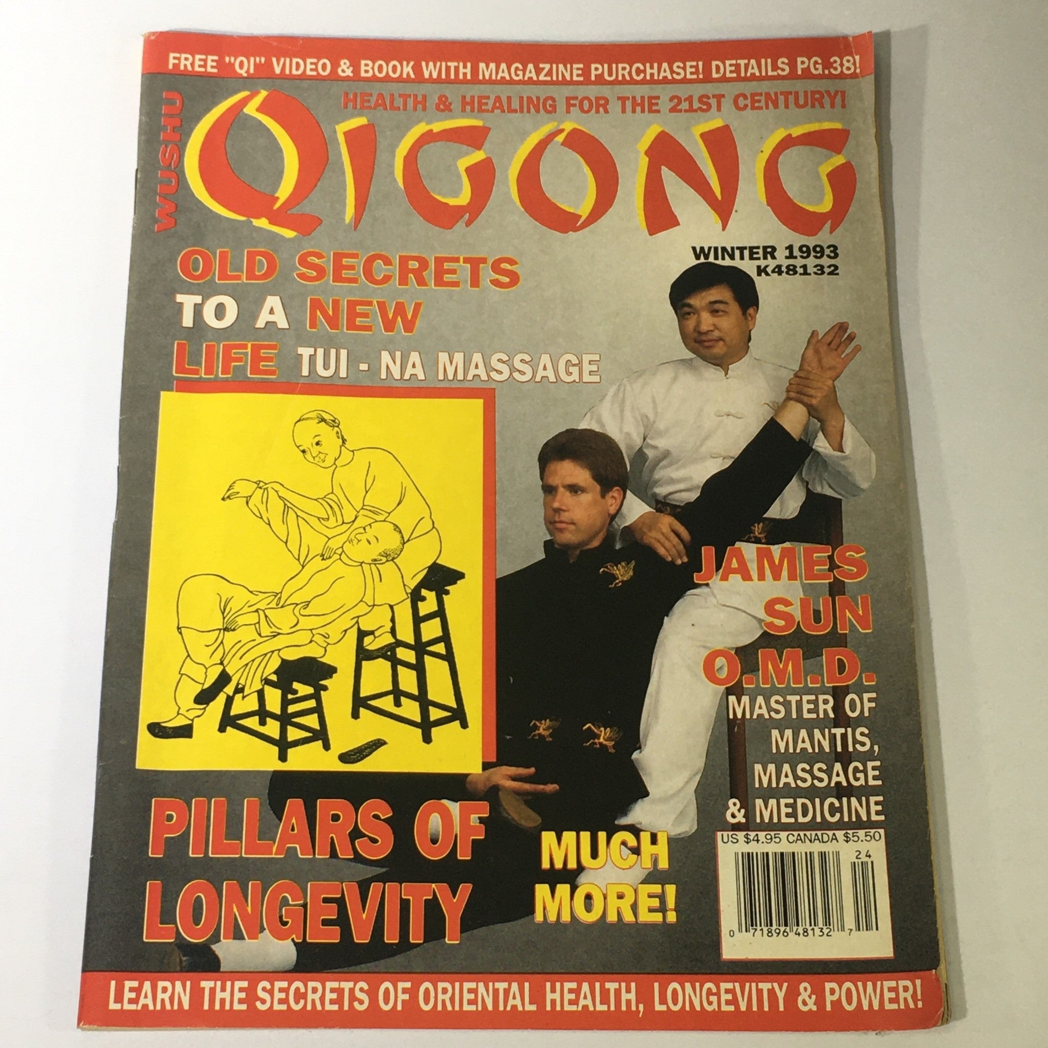 Wushu Qigong Magazine Winter 1993 - James Sun OMD / New Life Tui-Na Massage