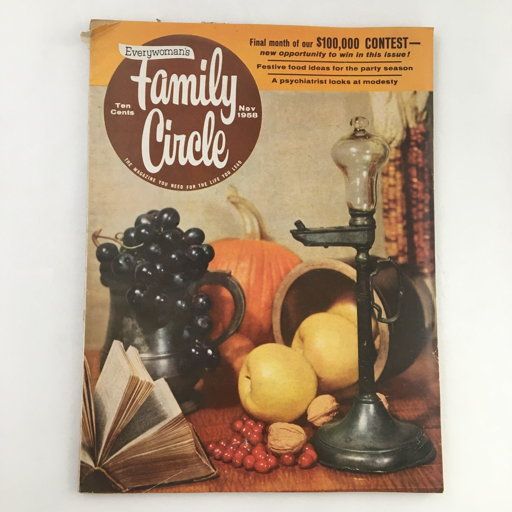 Family Circle Magazine November 1968 Festive Food Ideas Party Season No Label