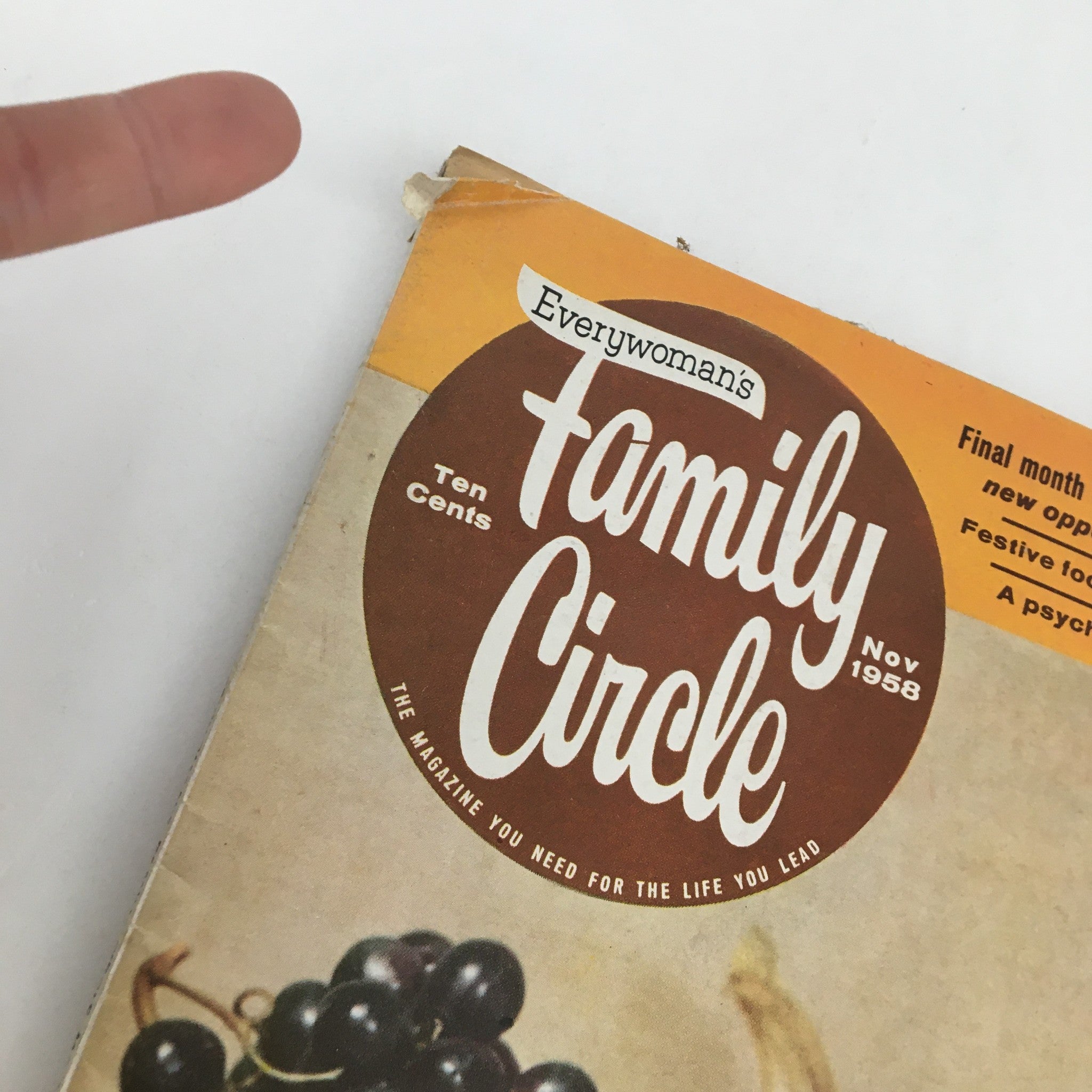 Family Circle Magazine November 1968 Festive Food Ideas Party Season No Label