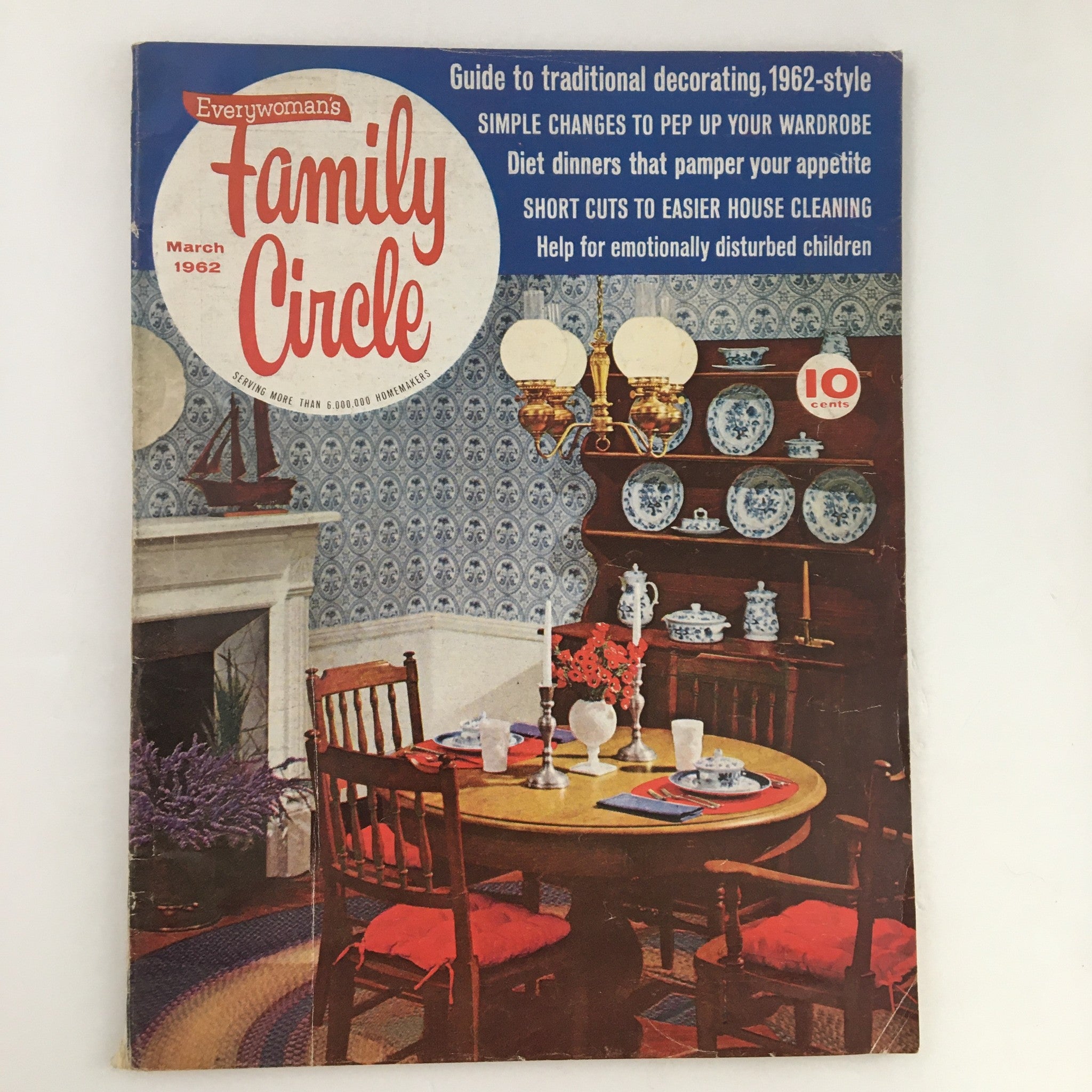 Family Circle Magazine March 1962 Guide To Traditional Decorating No Label