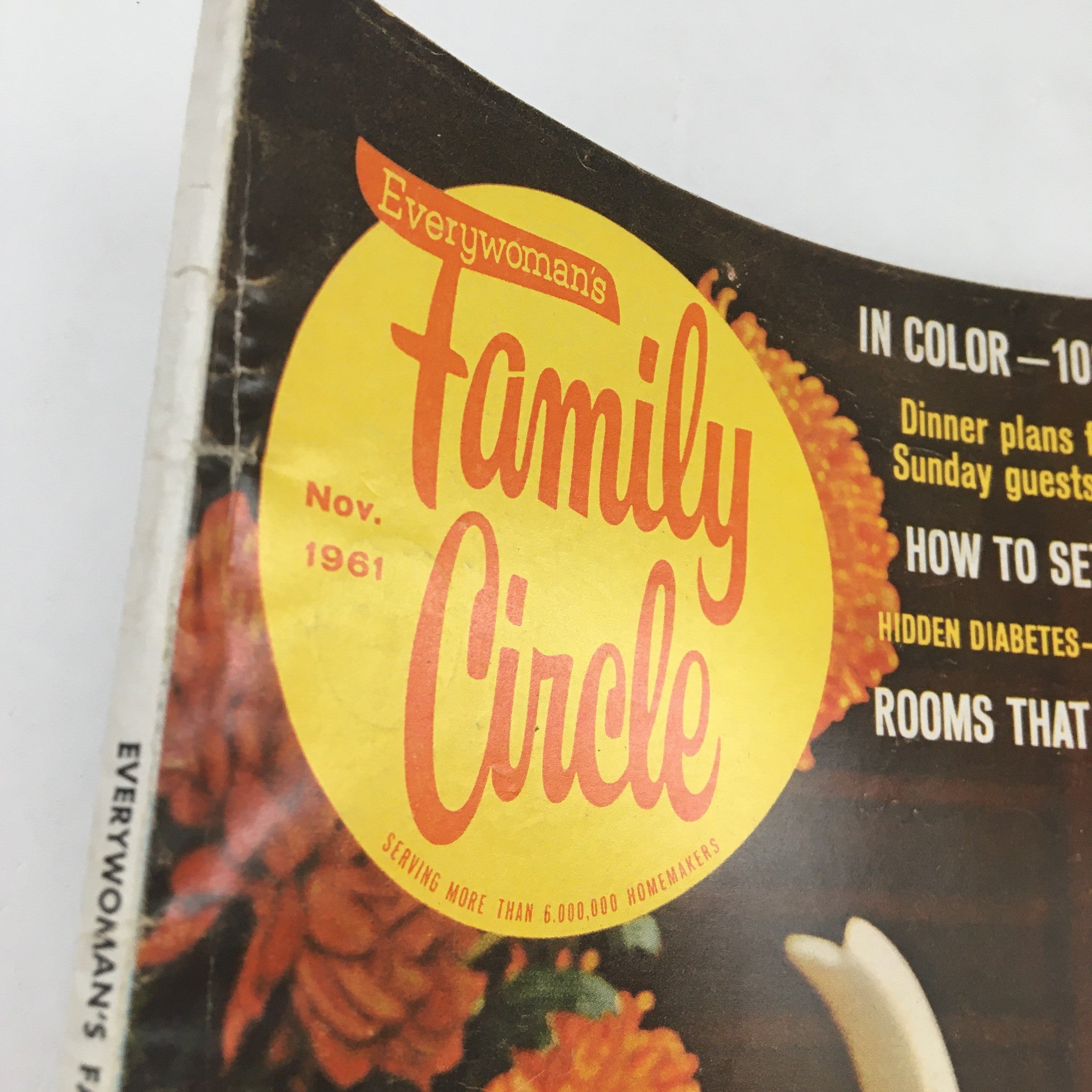 Family Circle Magazine November 1961 How To Set A Holiday Table No Label