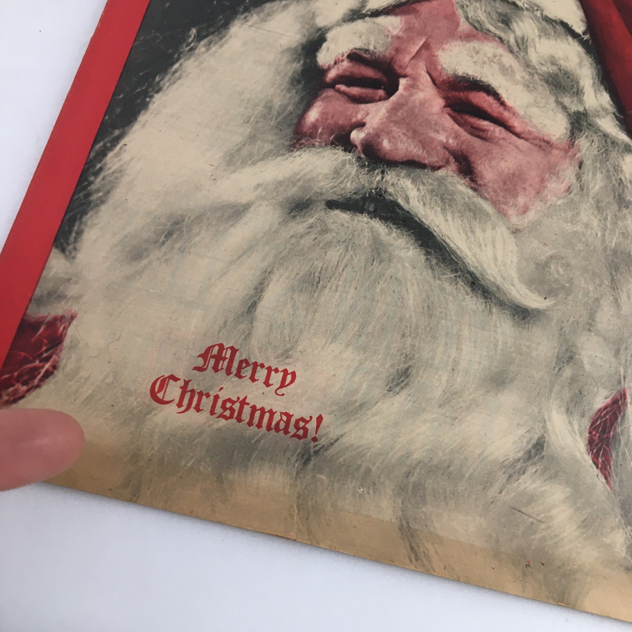 Close-up of The Family Circle Magazine cover from December 22, 1944 displaying Santa Claus and the text 'Merry Christmas!'. Ideal for collectors of mid-20th century memorabilia.