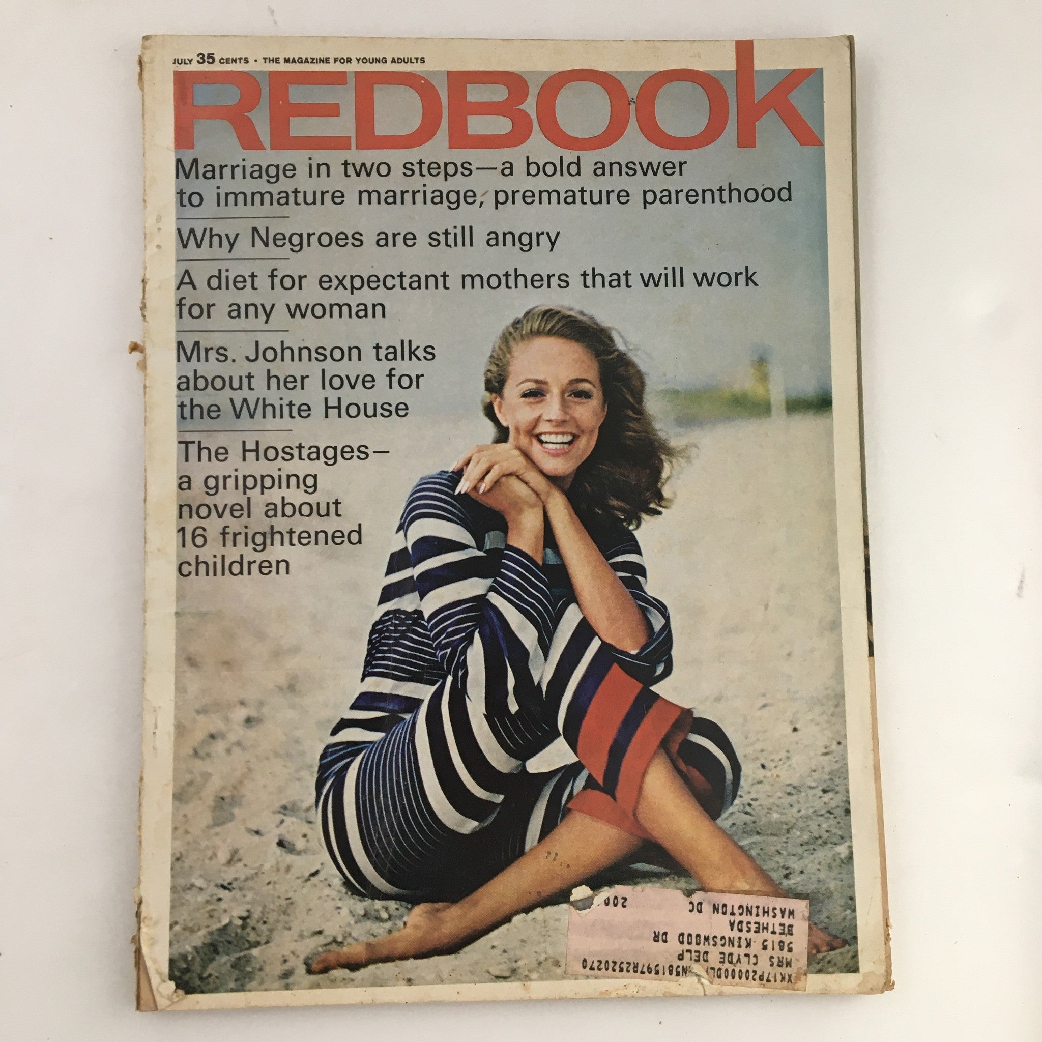 Redbook Magazine July 1966 Mrs. Johnson Talks About Her Love for the White House