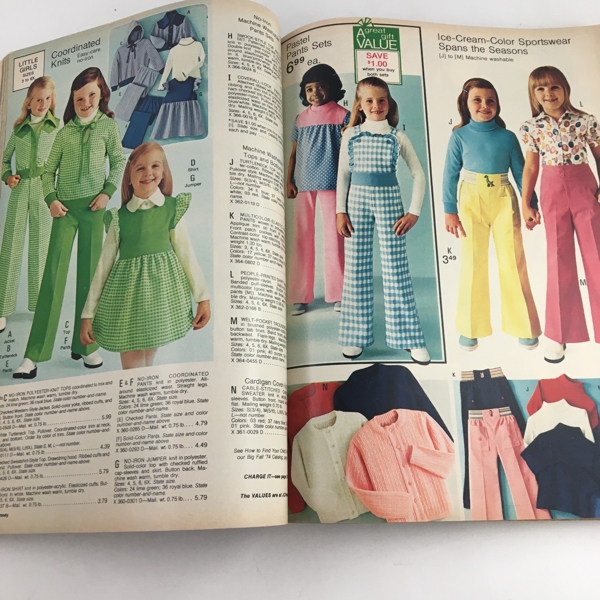 1974 JCPenney Christmas Colorful Weebles Toys and Dresses Price Catalog