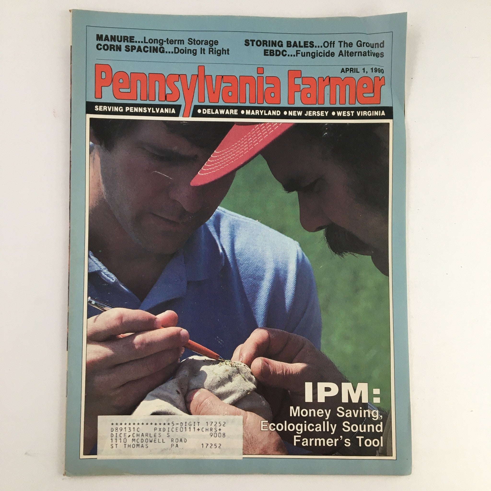 Pennsylvania Farmer Magazine April 1 1990 Scouting for Alfalfa Leafhopper