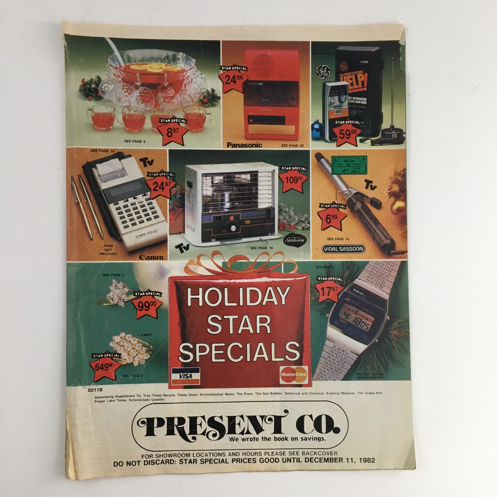 1982 Present Co. Holiday Star Specials Price Guide Catalog