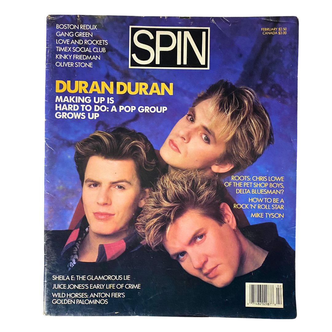 VTG Spin Magazine February 1987 Vol 2 No. 11 Duran Duran, Oliver Stone No Label