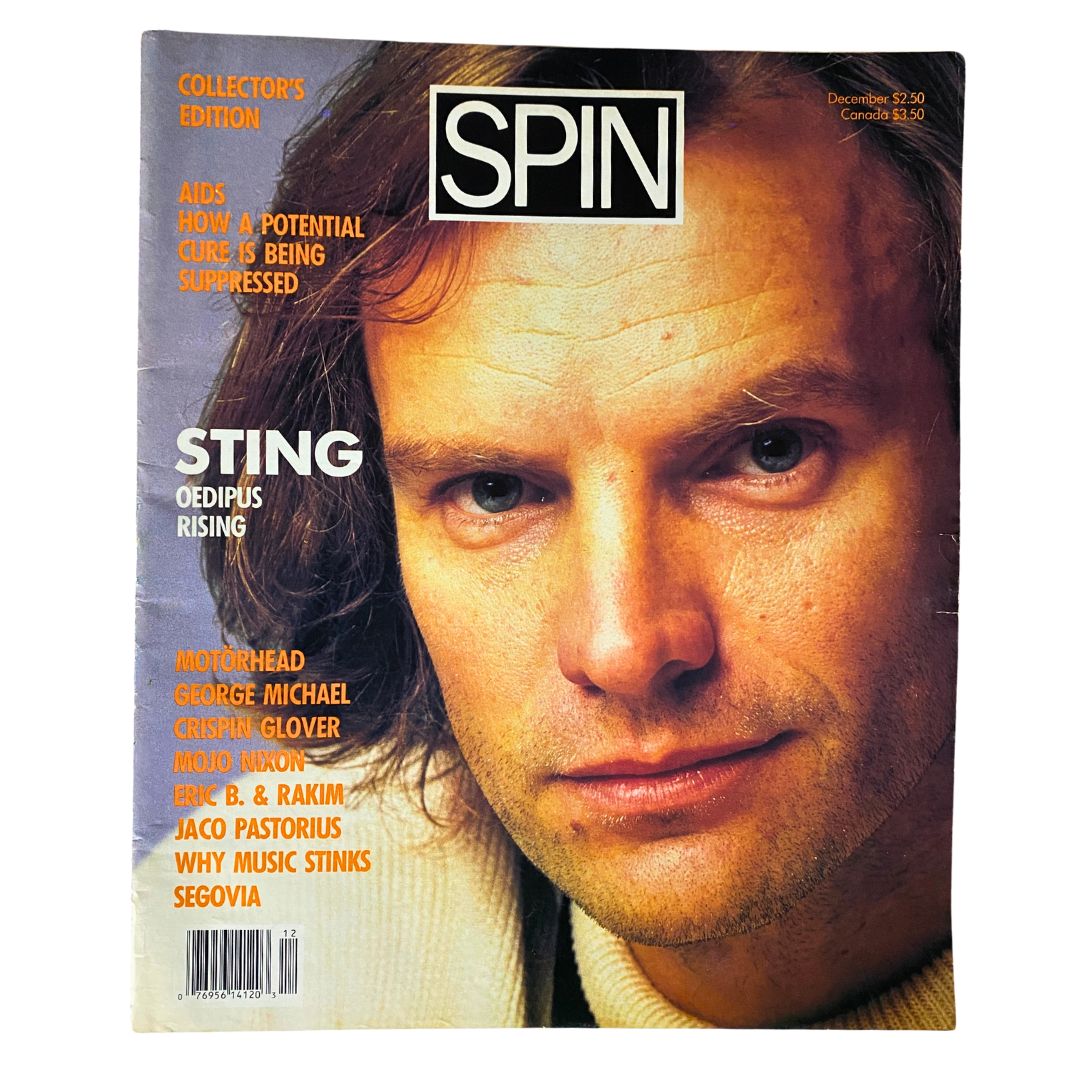 VTG Spin Magazine November 1987 Vol 3 No. 7 Sting Oedipus Rising No Label