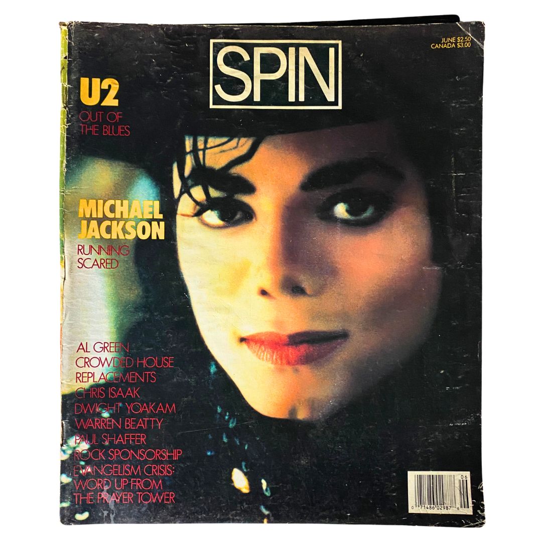 VTG Spin Magazine June 1987 Vol 3 No. 3 Michael Jackson and U2 No Label