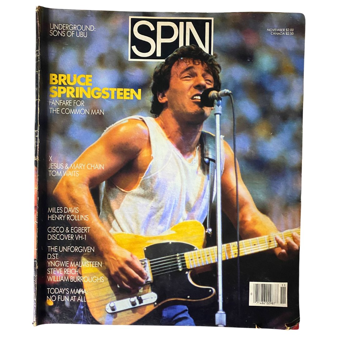 VTG Spin Magazine November 1985 Vol 1 No. 7 Bruce Springsteen No Label