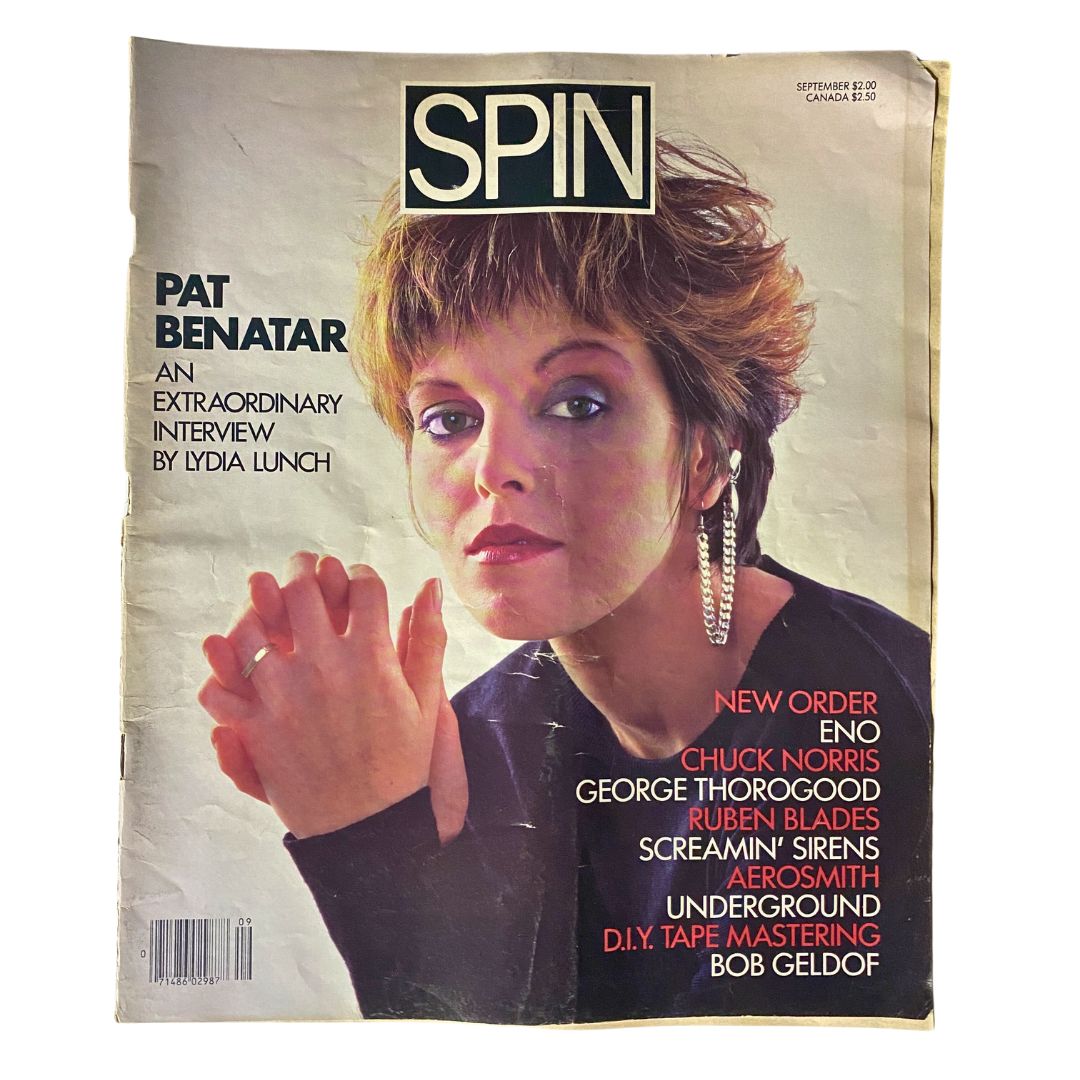 VTG Spin Magazine September 1985 Vol 1 No. 5 Pat Benatar by Lydia Lunch No Label