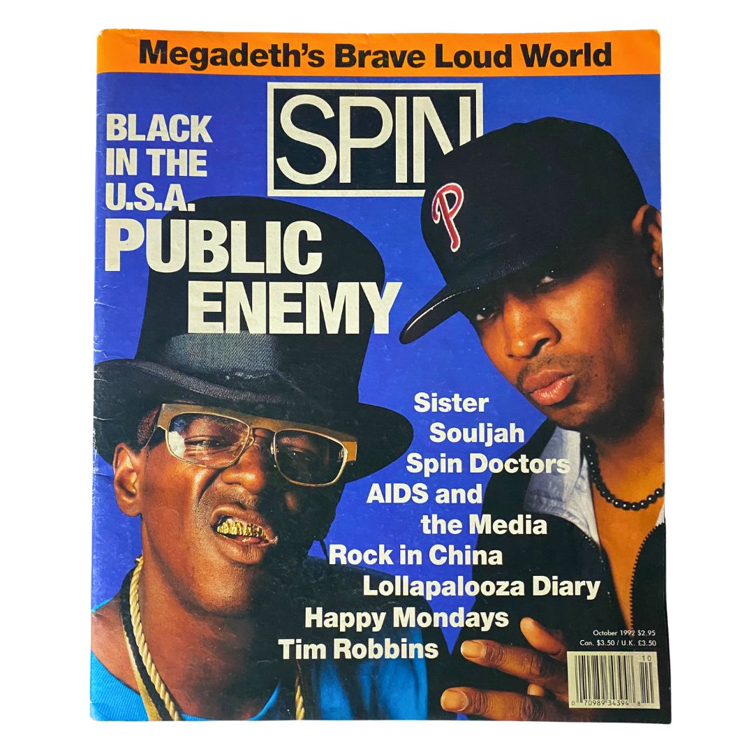 Spin Magazine October 1992 Vol 8 No. 7 Public Enemy, Sister Souljah No Label