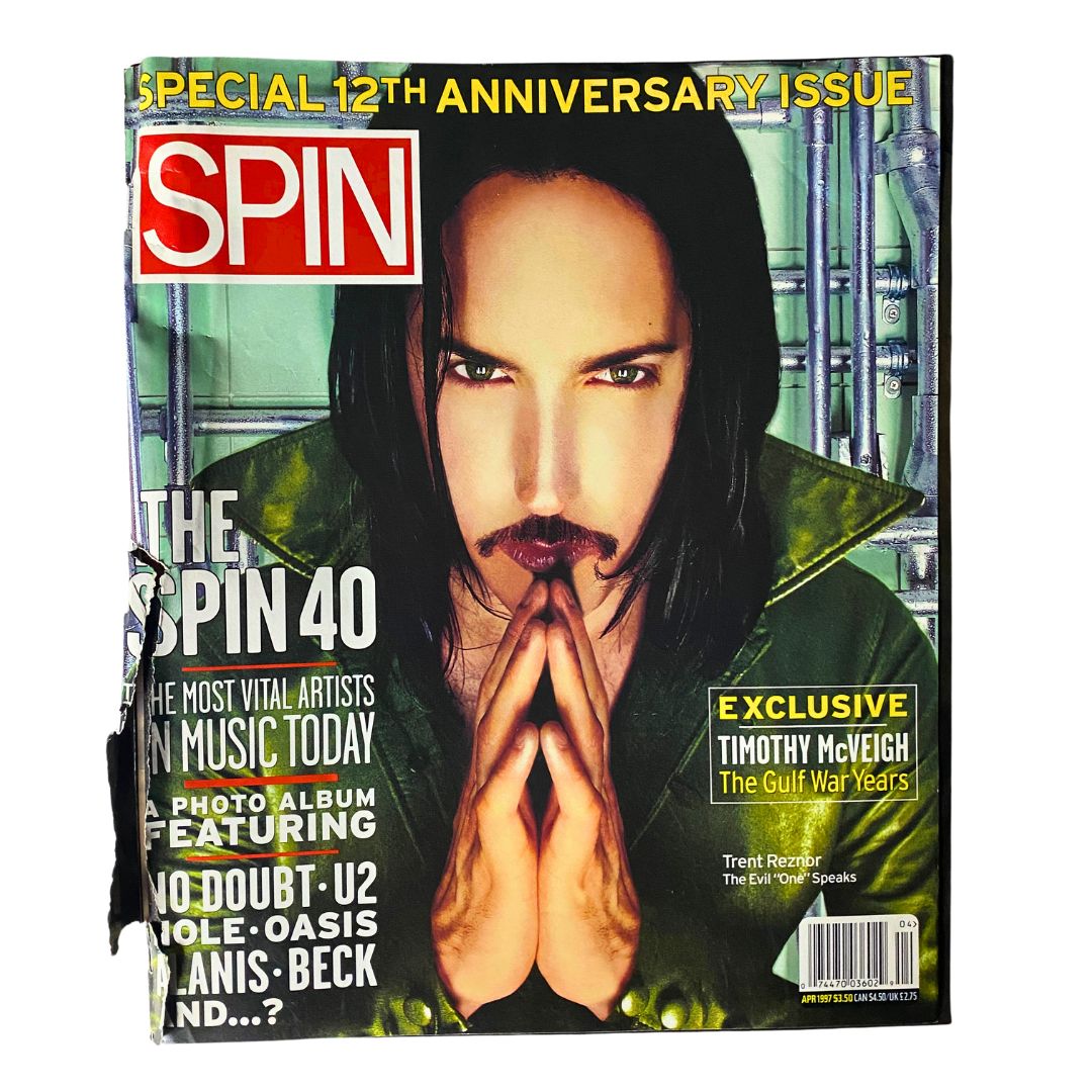 Spin Magazine April 1997 Vol 13 No. 1 Trent Reznor GD Interior No Label