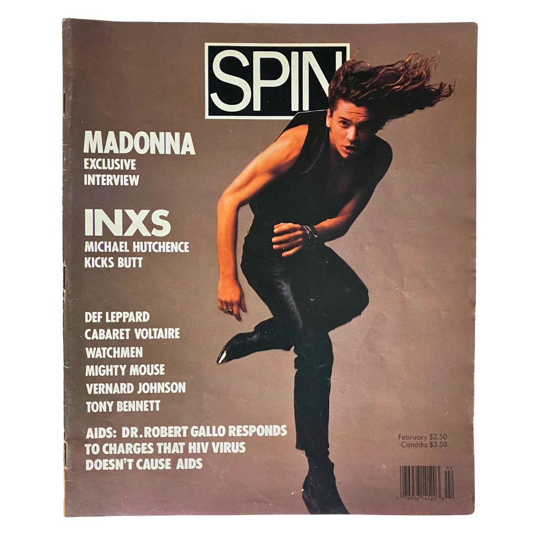 VTG Spin Magazine February 1988 Vol 3 No. 9 Michael Hutchence No Label