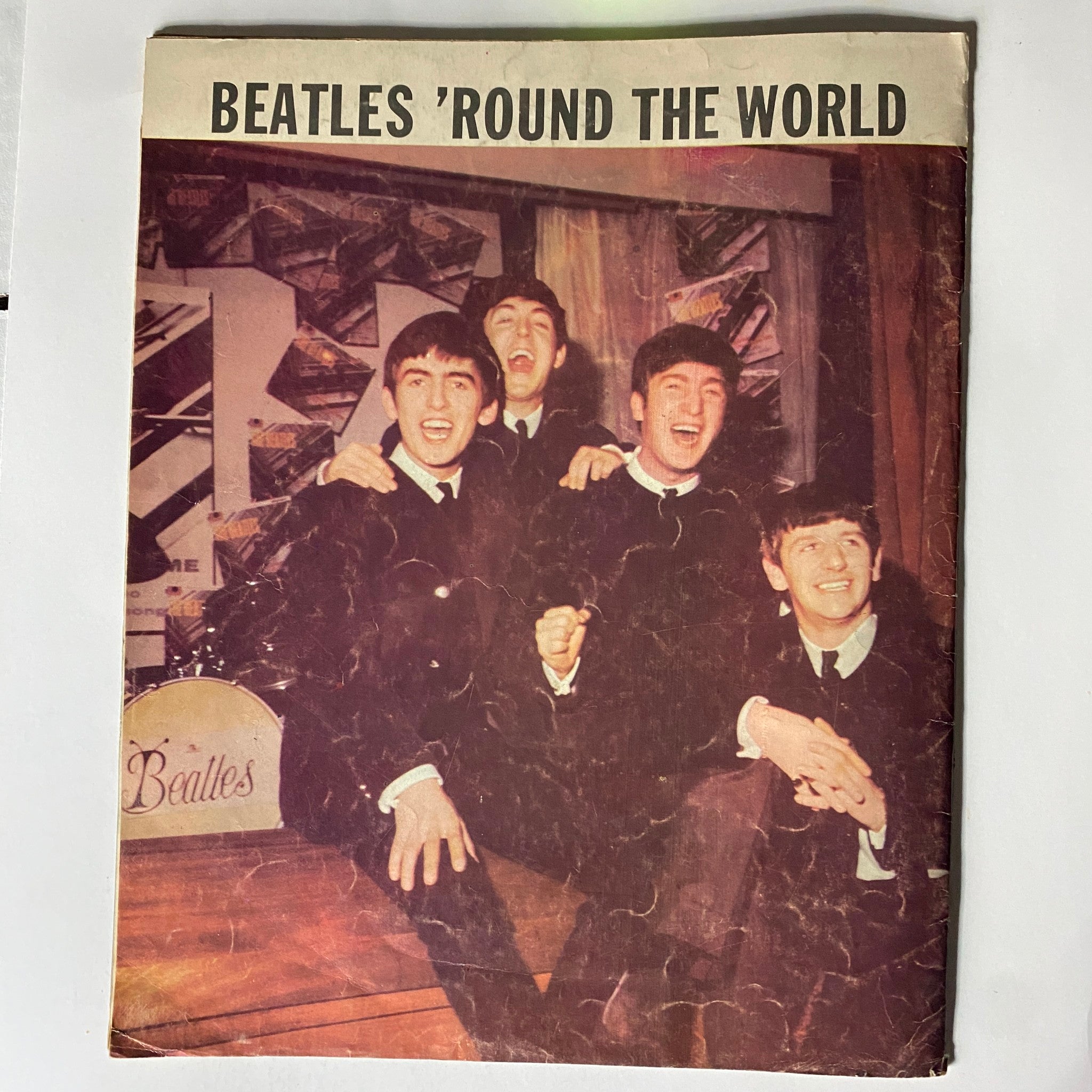 VTG 1964 No 1 The Beatles Around The World Magazine Lennon McCartney No Label