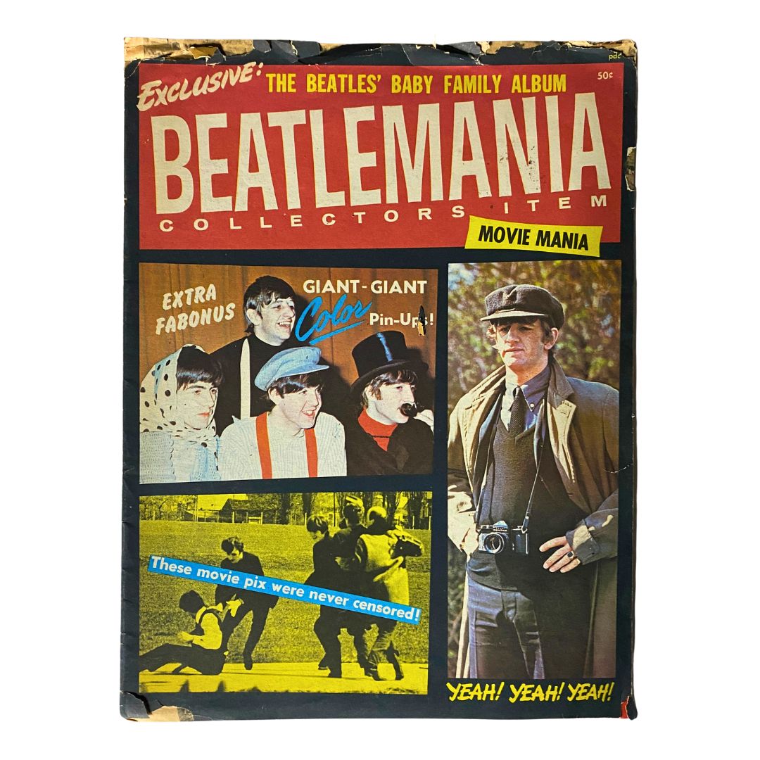 VTG Beatlemania Collectors Item 1964 The Beatles GD Interior w Poster No Label