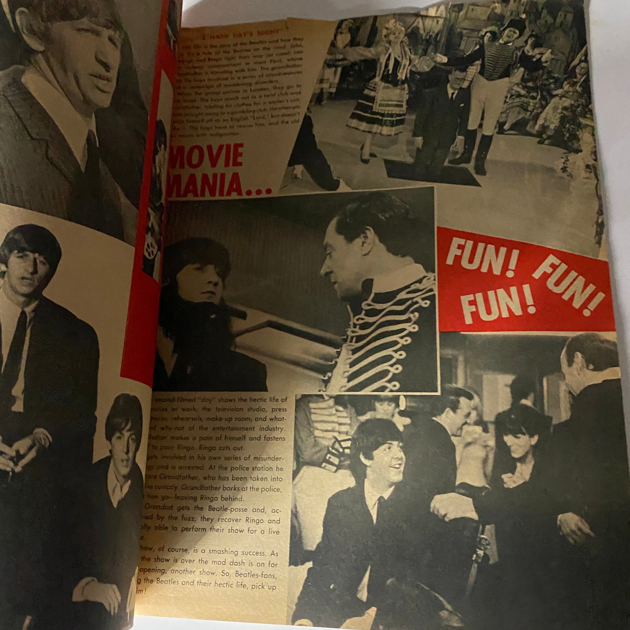 VTG Beatlemania Collectors Item 1964 The Beatles GD Interior w Poster No Label