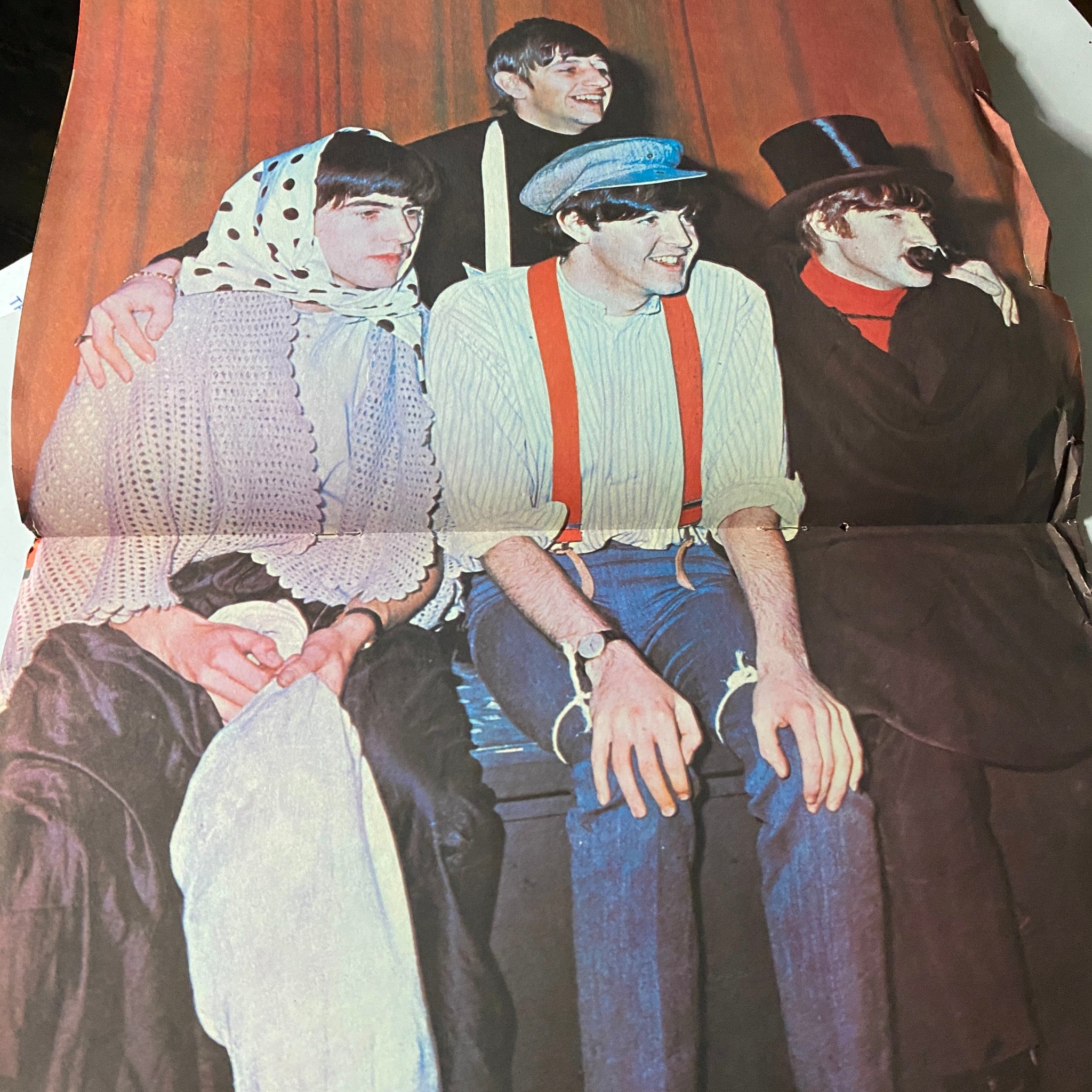 VTG Beatlemania Collectors Item 1964 The Beatles GD Interior w Poster No Label