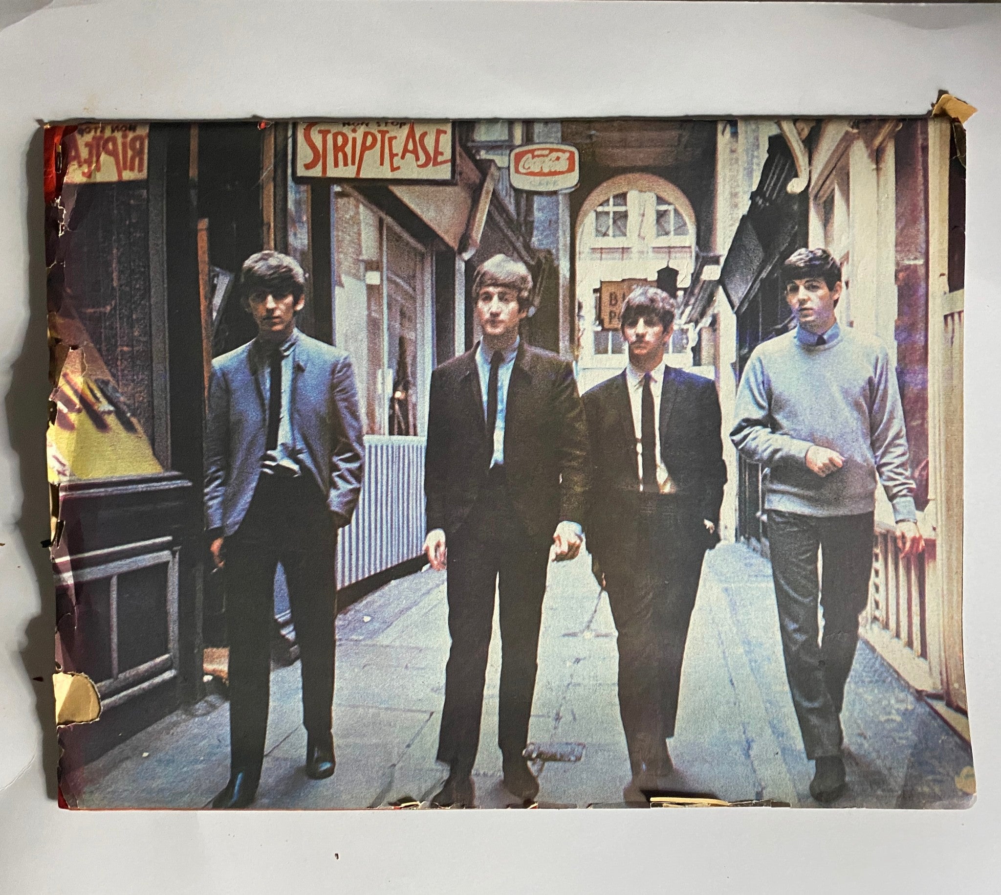 VTG Beatlemania Collectors Item 1964 The Beatles GD Interior w Poster No Label