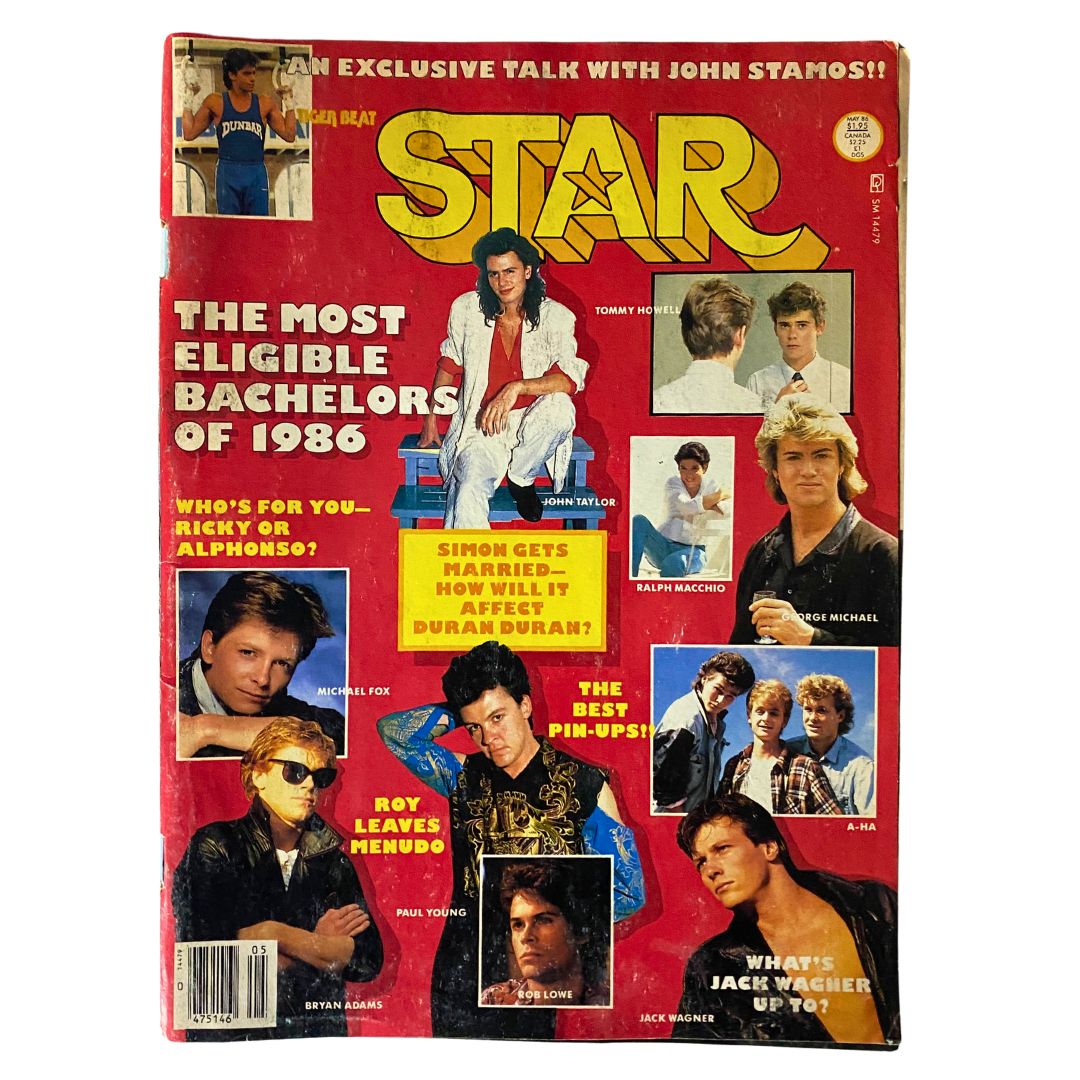 VTG Tiger Beat Star Magazine May 1986 Tommy Howell, John Taylor No Label