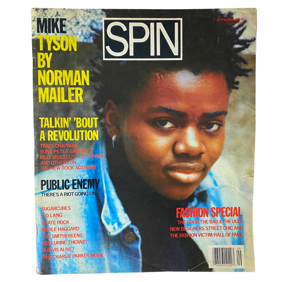 VTG Spin Magazine September 1988 Vol 4 No. 6 Mike Tyson, Tracy Chapman No Label